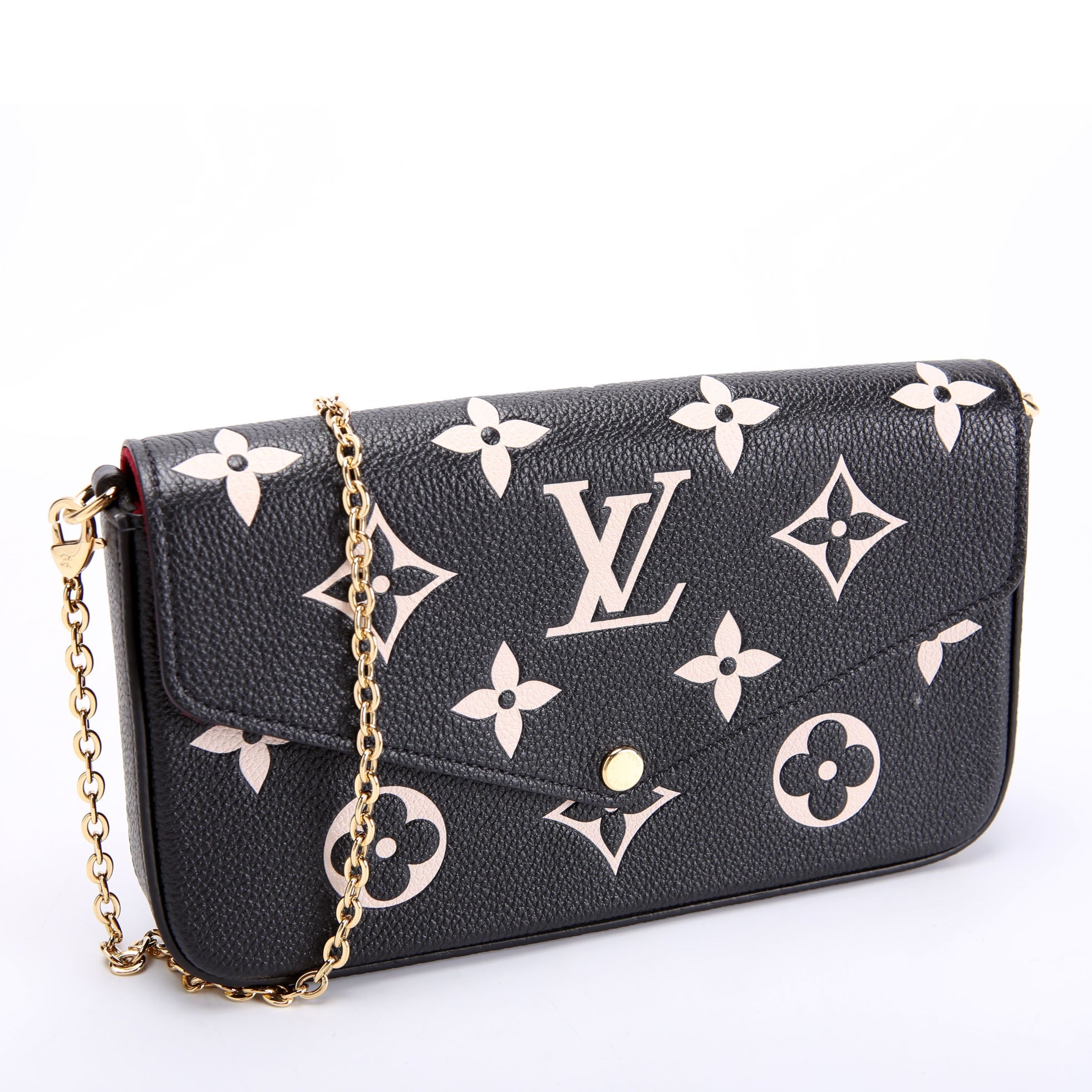 Louis Vuitton Pochette Felicie Bicolor Empreinte Black