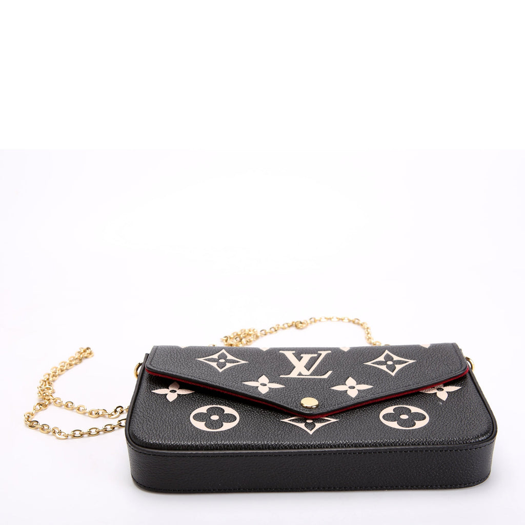 Louis Vuitton Pochette Felicie Bicolor Empreinte Black