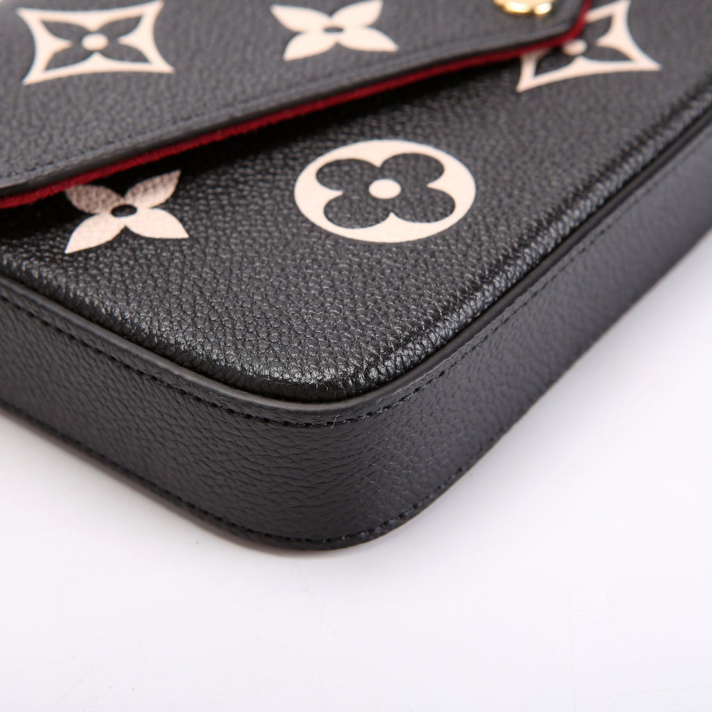 Louis Vuitton Pochette Felicie Bicolor Empreinte Black