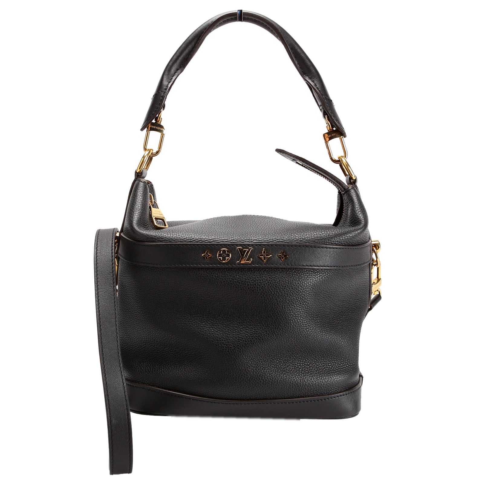 Louis Vuitton Cruiser PM Grained Leather Black/Gold