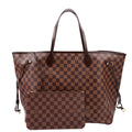 Louis Vuitton Neverfull GM With Wallet Damier Ebene Red
