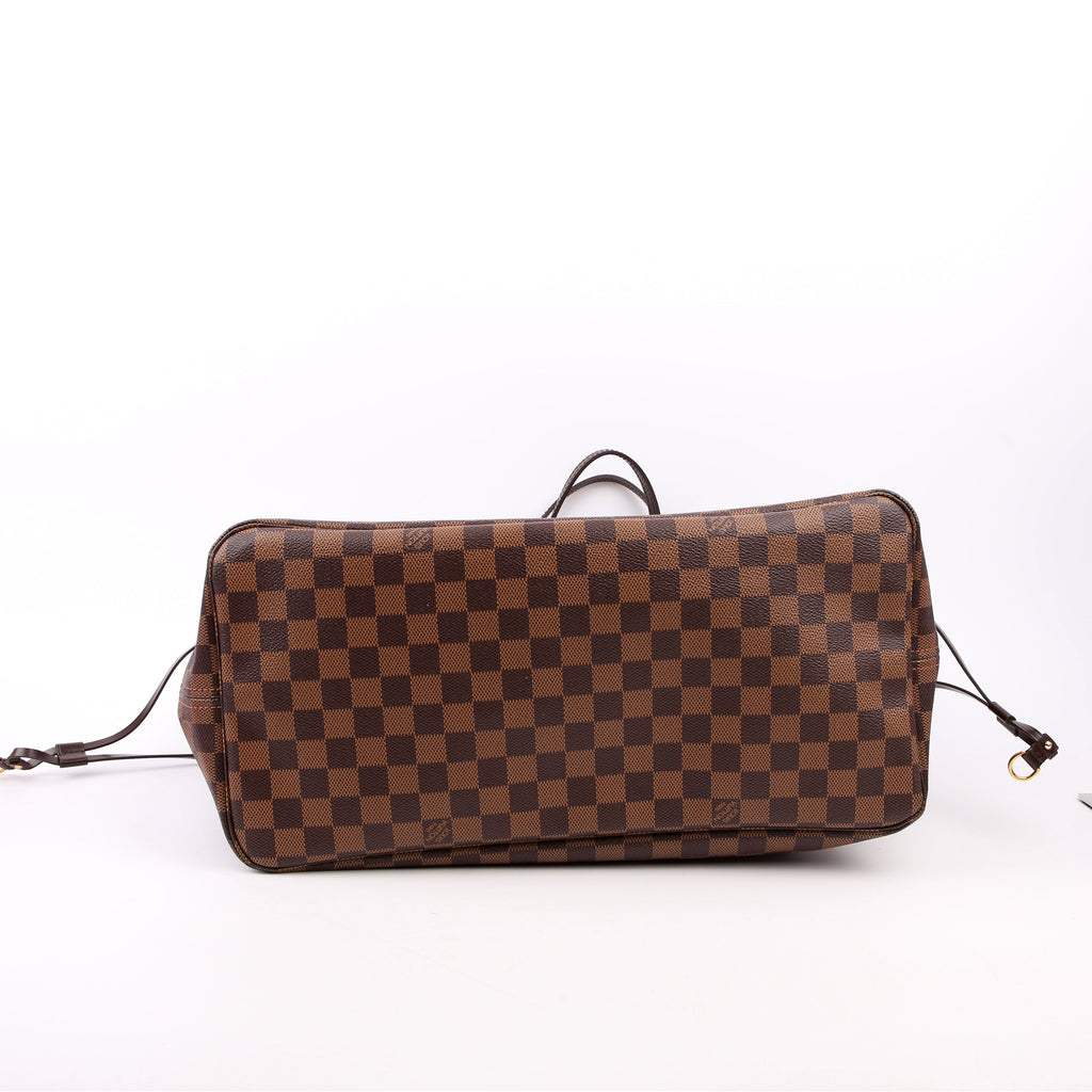 Louis Vuitton Neverfull GM With Wallet Damier Ebene Red