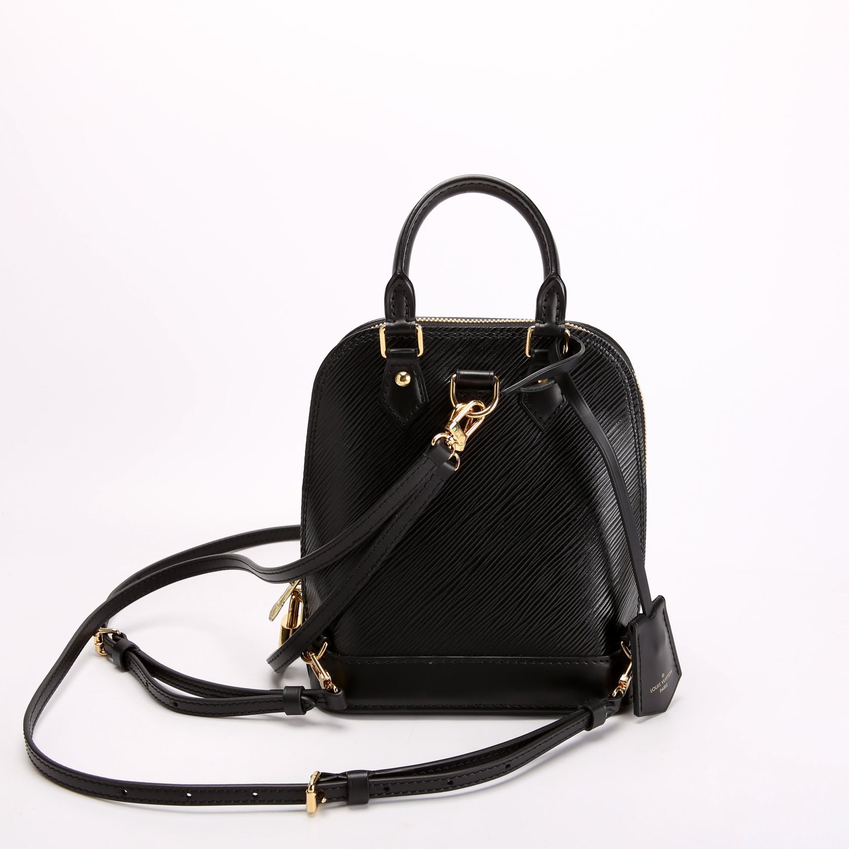 Louis Vuitton Alma Backpack Epi Leather Black