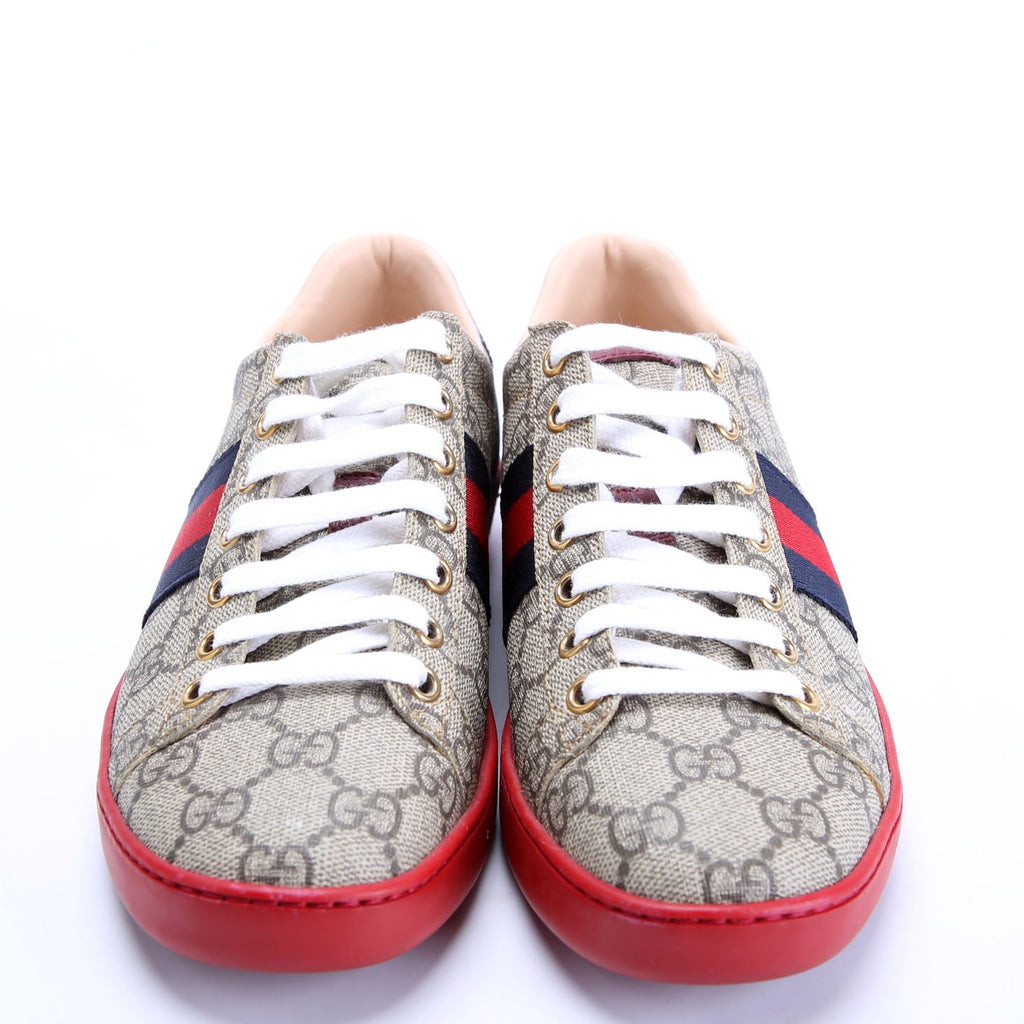 Gucci Ace Web Sneakers size 36 Red/Blue/Beige