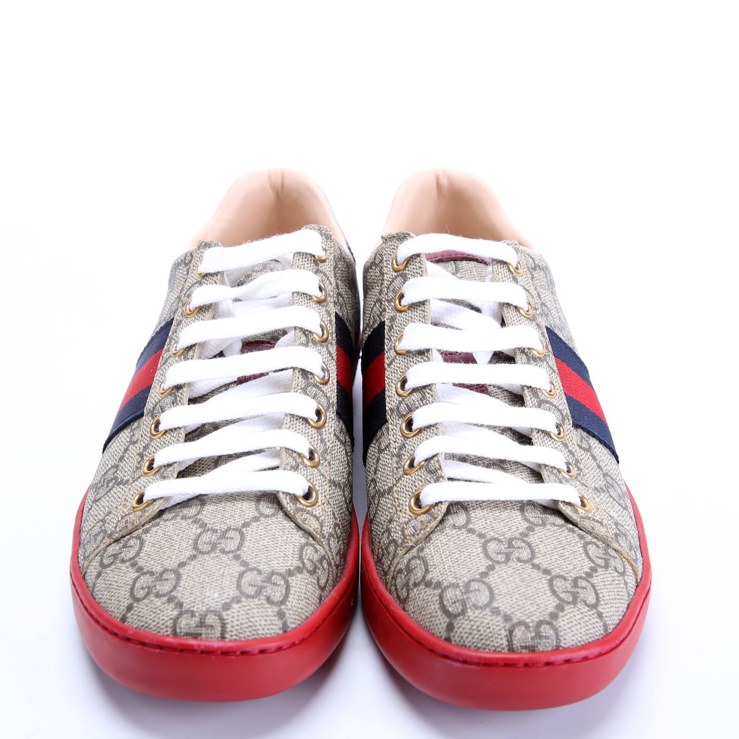 Gucci Ace Web Sneakers size 36 Red/Blue/Beige