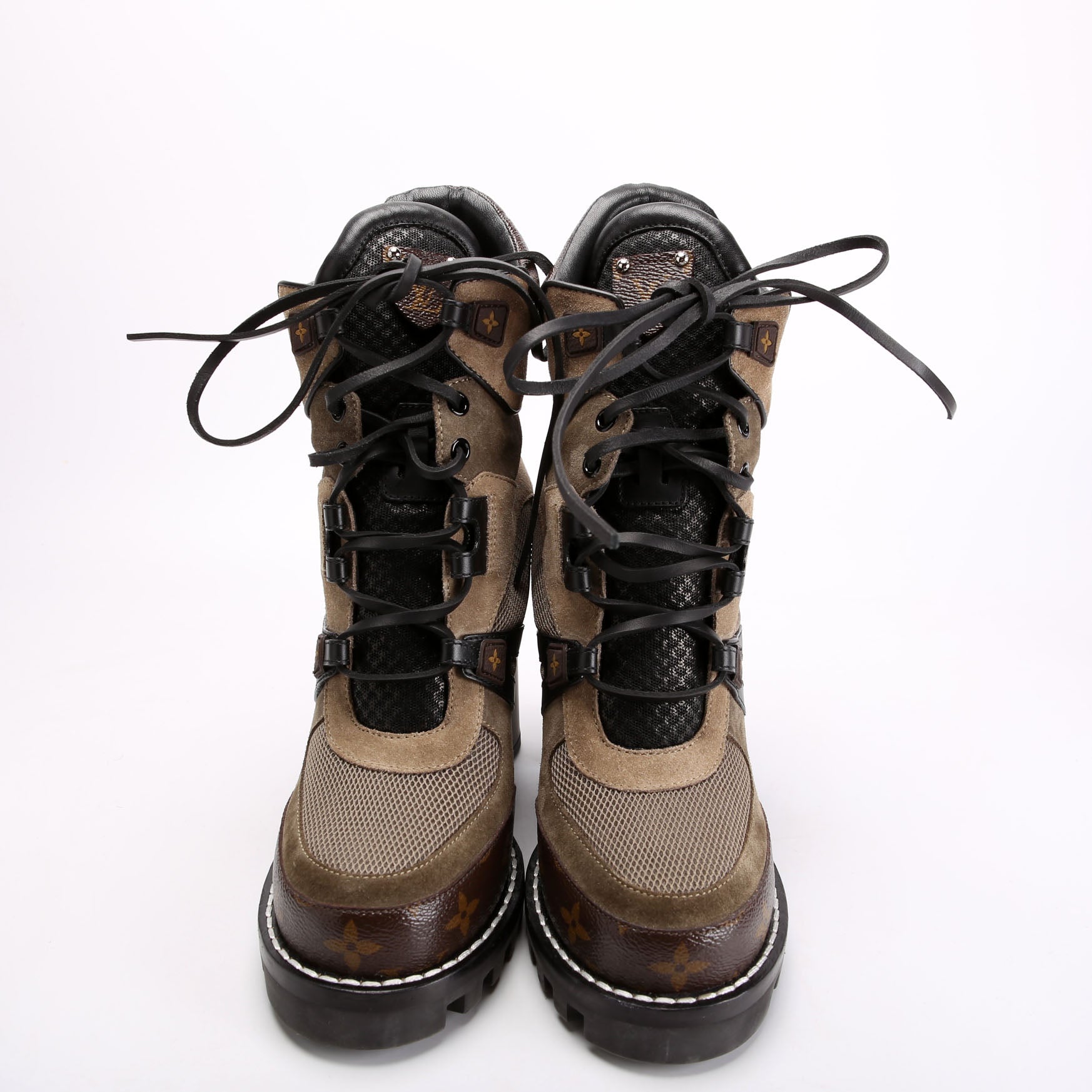 Louis Vuitton Star Trail Ankle Boots Size 38.5 Brown/Black