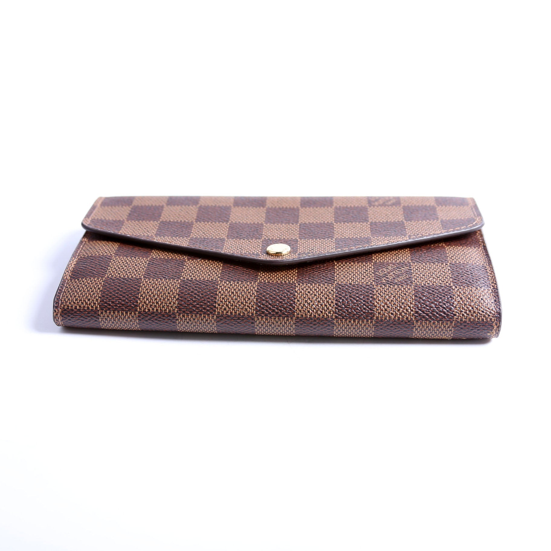 Louis Vuitton Sarah Wallet Damier Ebene Newer Pink