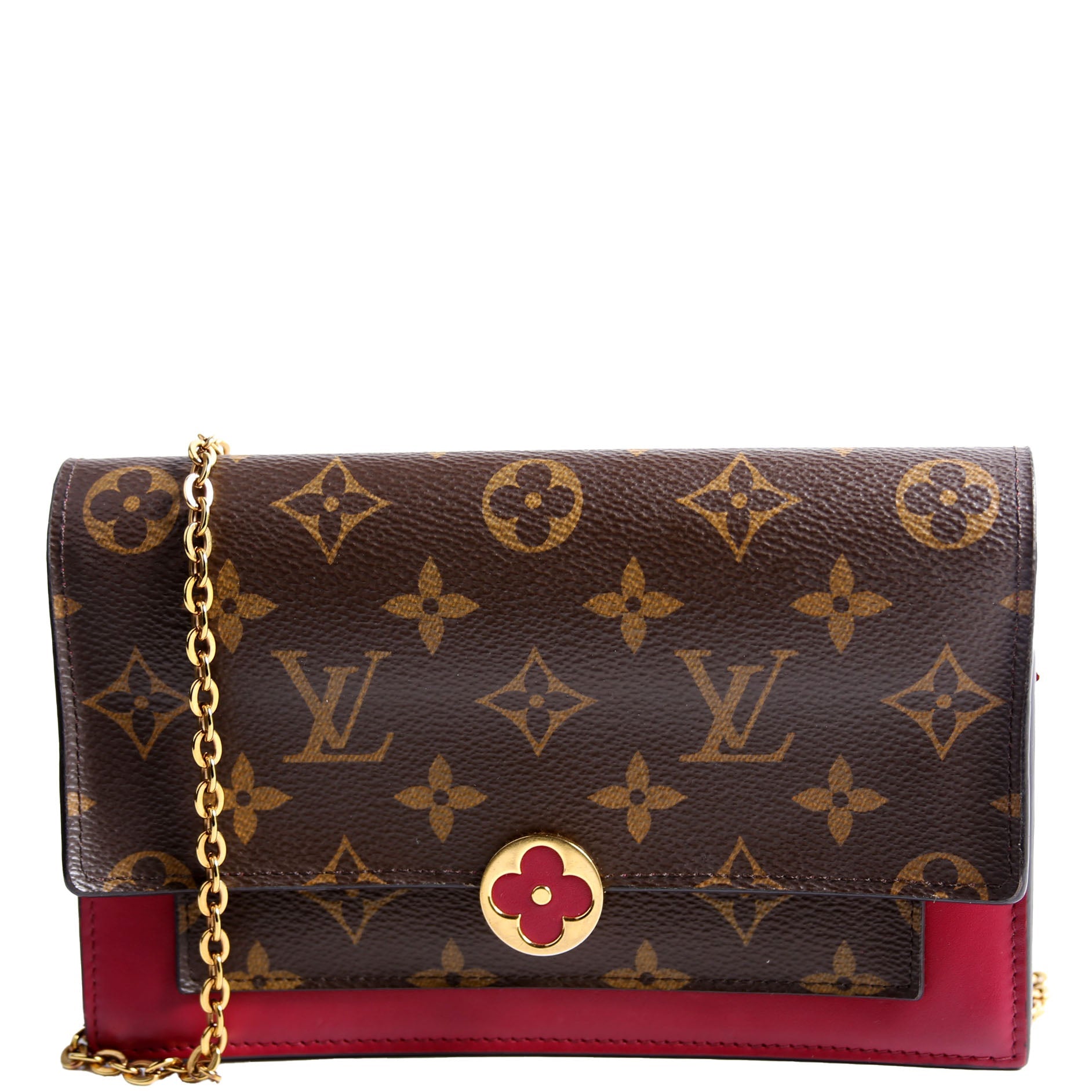 Louis Vuitton Flore Chain Wallet Monogram