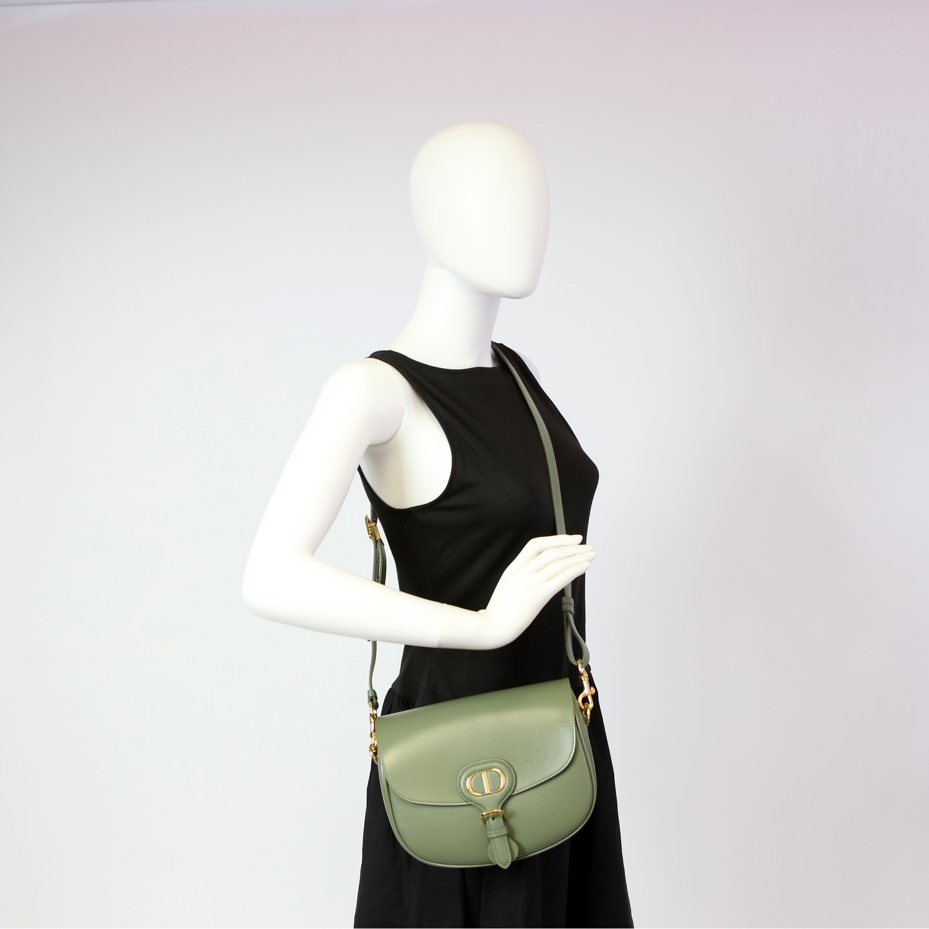 Christian Dior Bobby Bag Medium Calfskin Green
