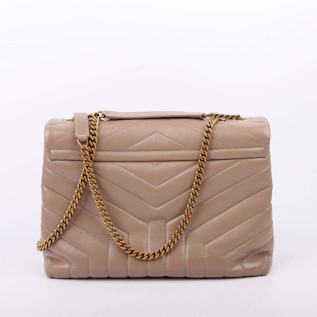 Saint Laurent Loulou Medium Quilted 574946 Beige