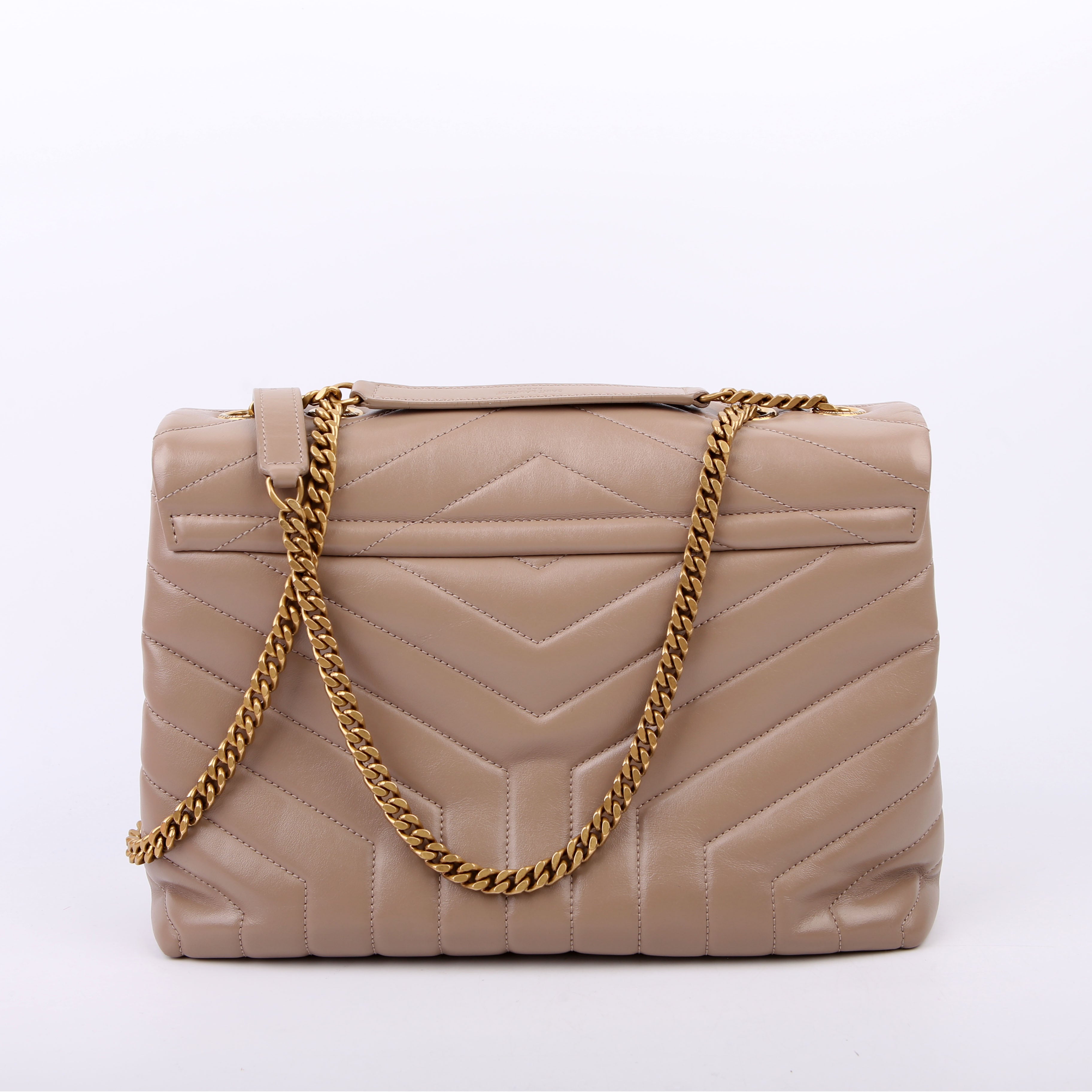 Saint Laurent Loulou Medium Quilted 574946 Beige