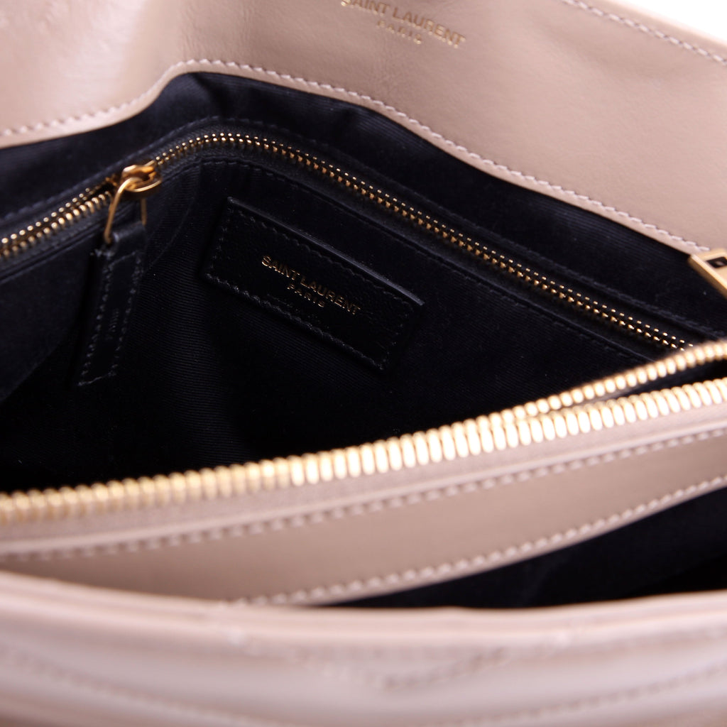 Saint Laurent Loulou Medium Quilted 574946 Beige