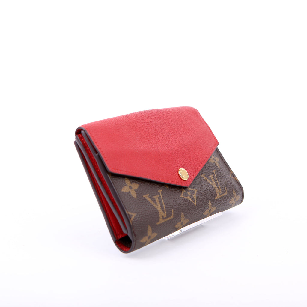 Louis Vuitton Pallas Wallet Compact Monogram Red