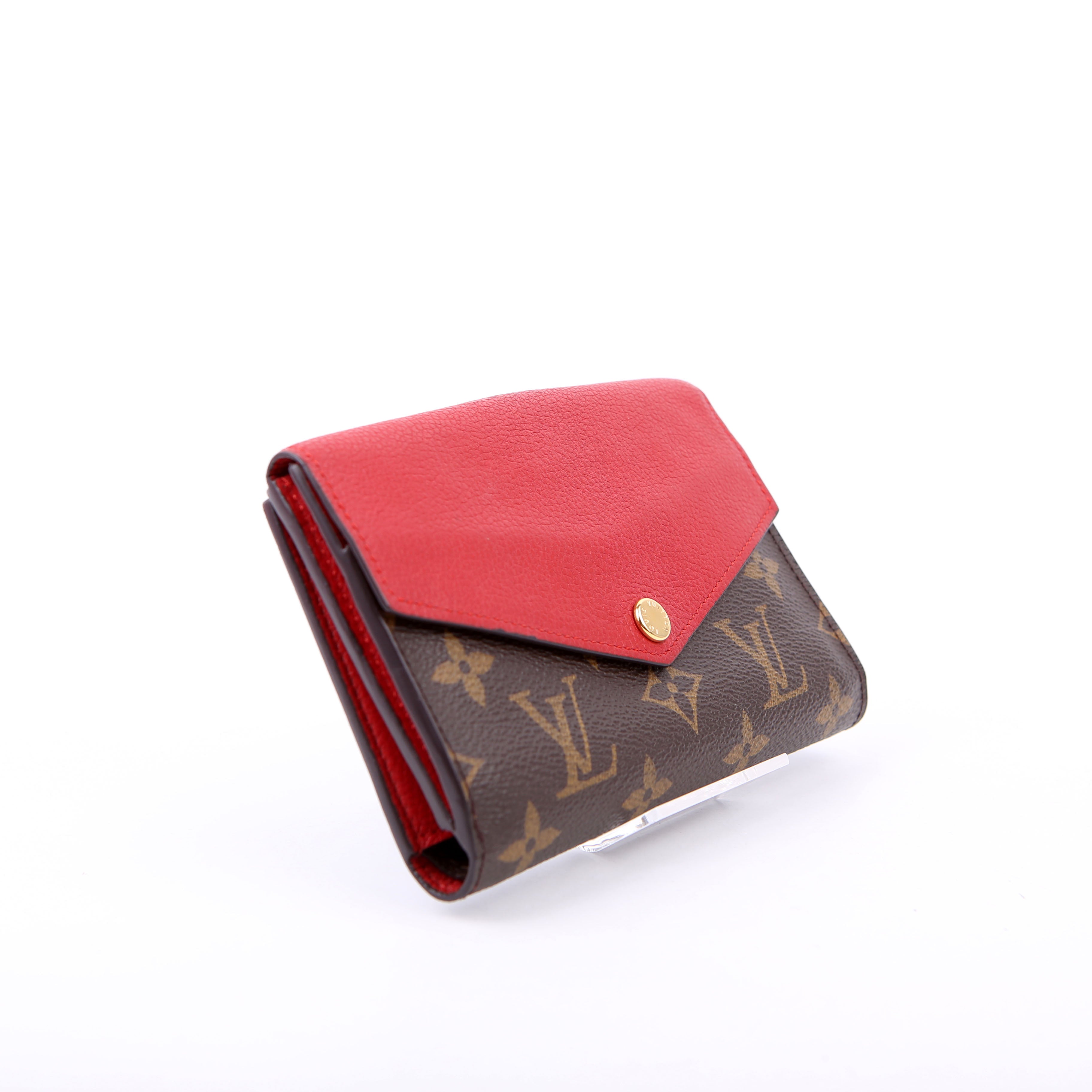 Louis Vuitton Pallas Wallet Compact Monogram Red