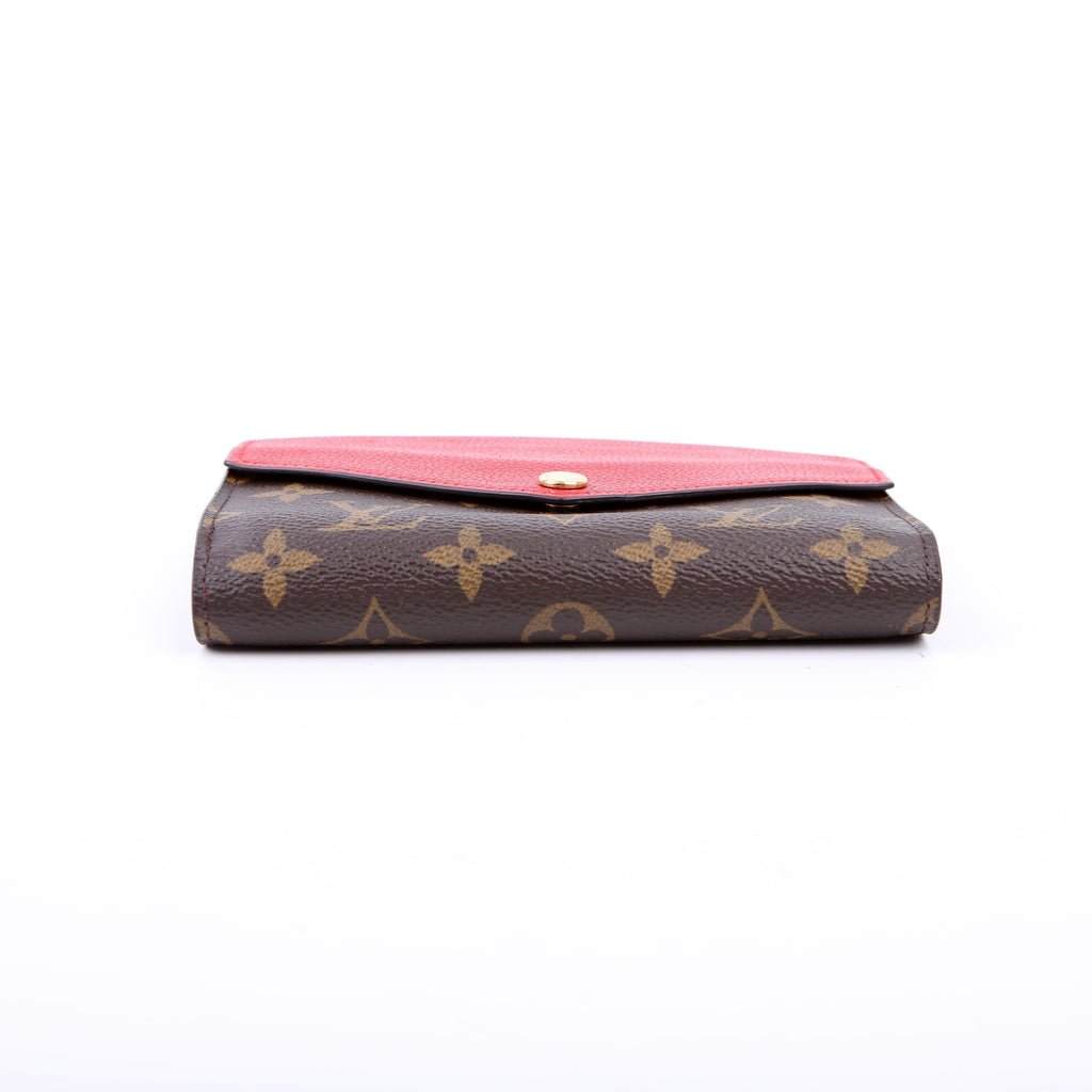 Louis Vuitton Pallas Wallet Compact Monogram Red