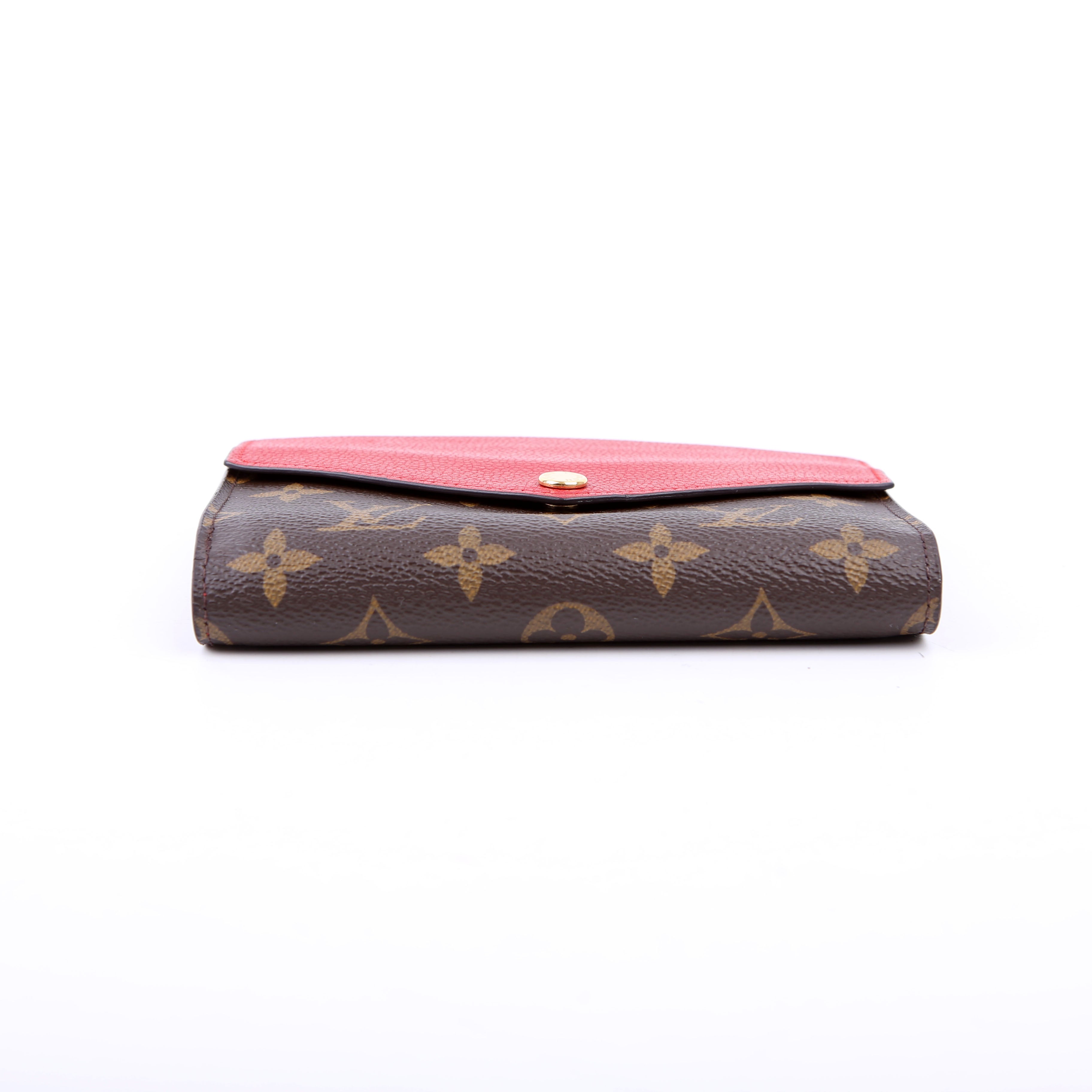 Louis Vuitton Pallas Wallet Compact Monogram Red