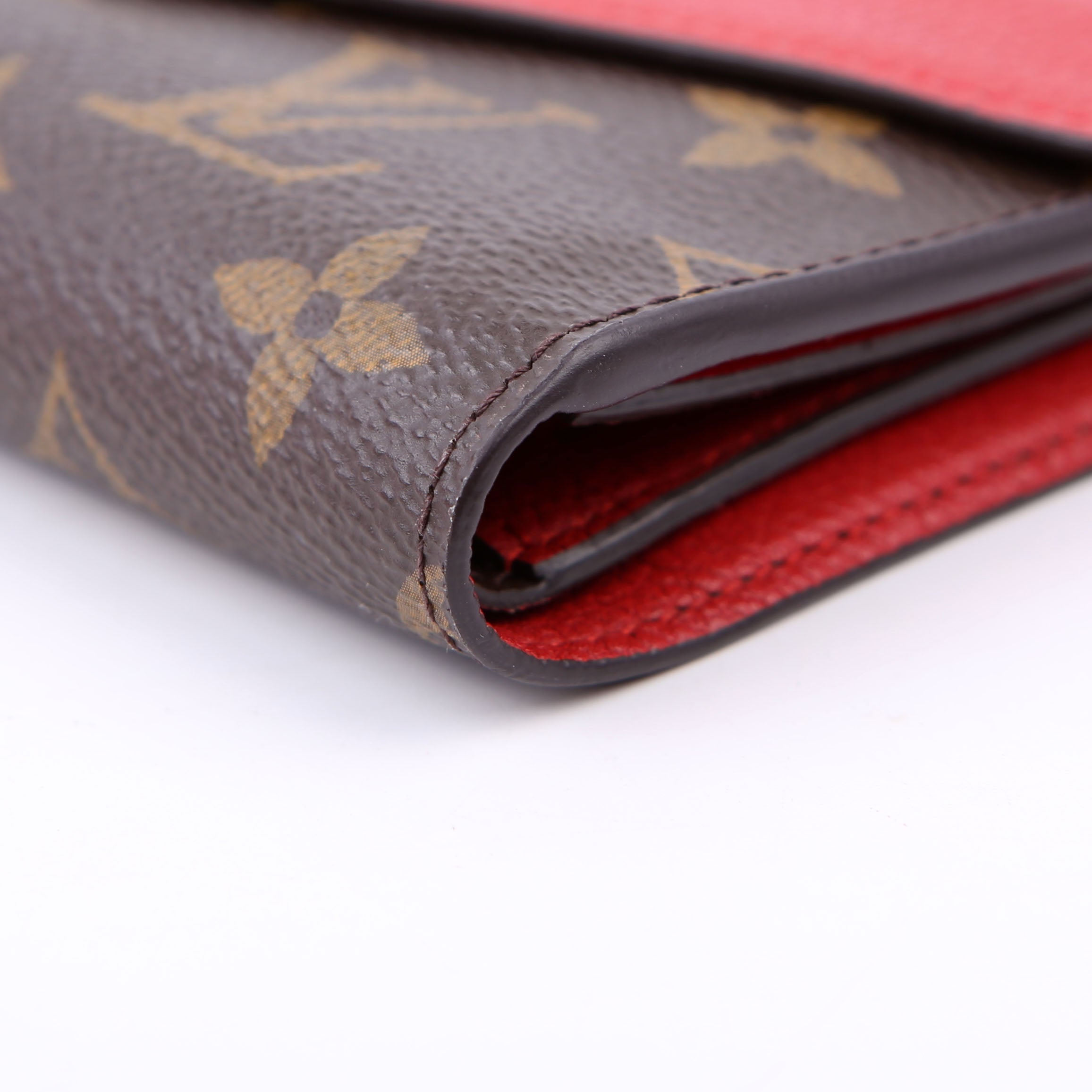 Louis Vuitton Pallas Wallet Compact Monogram Red