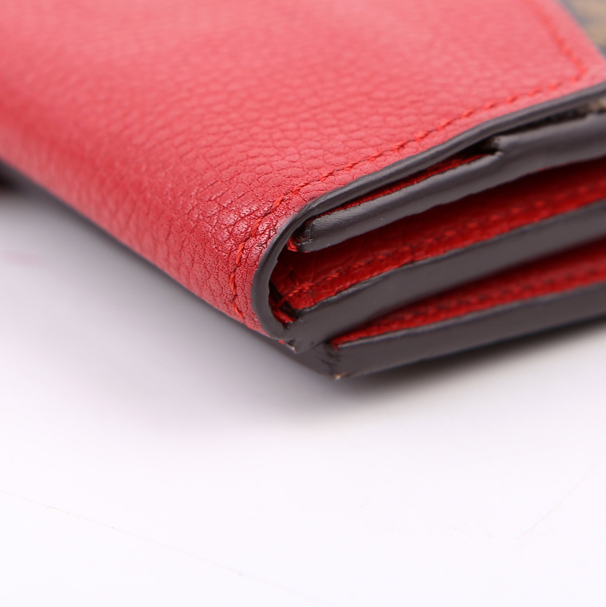 Louis Vuitton Pallas Wallet Compact Monogram Red