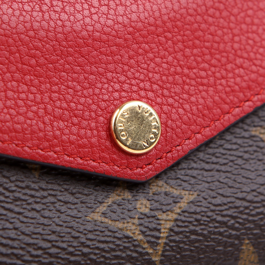 Louis Vuitton Pallas Wallet Compact Monogram Red