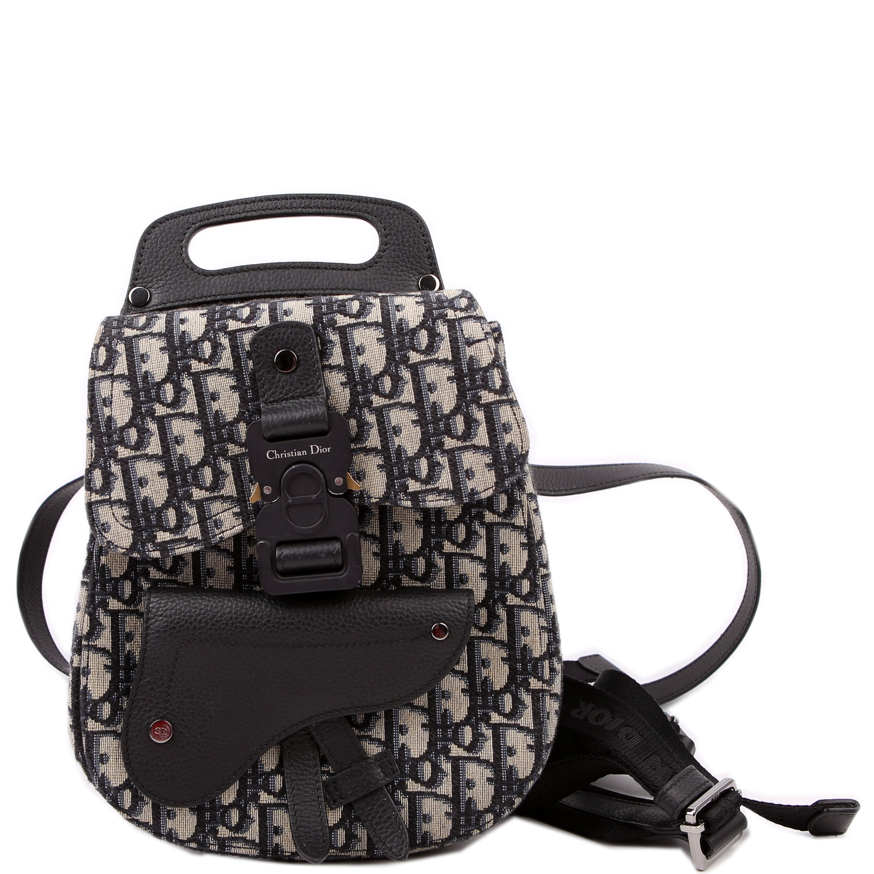 Christian Dior Saddle Backpack XS Oblique Blue