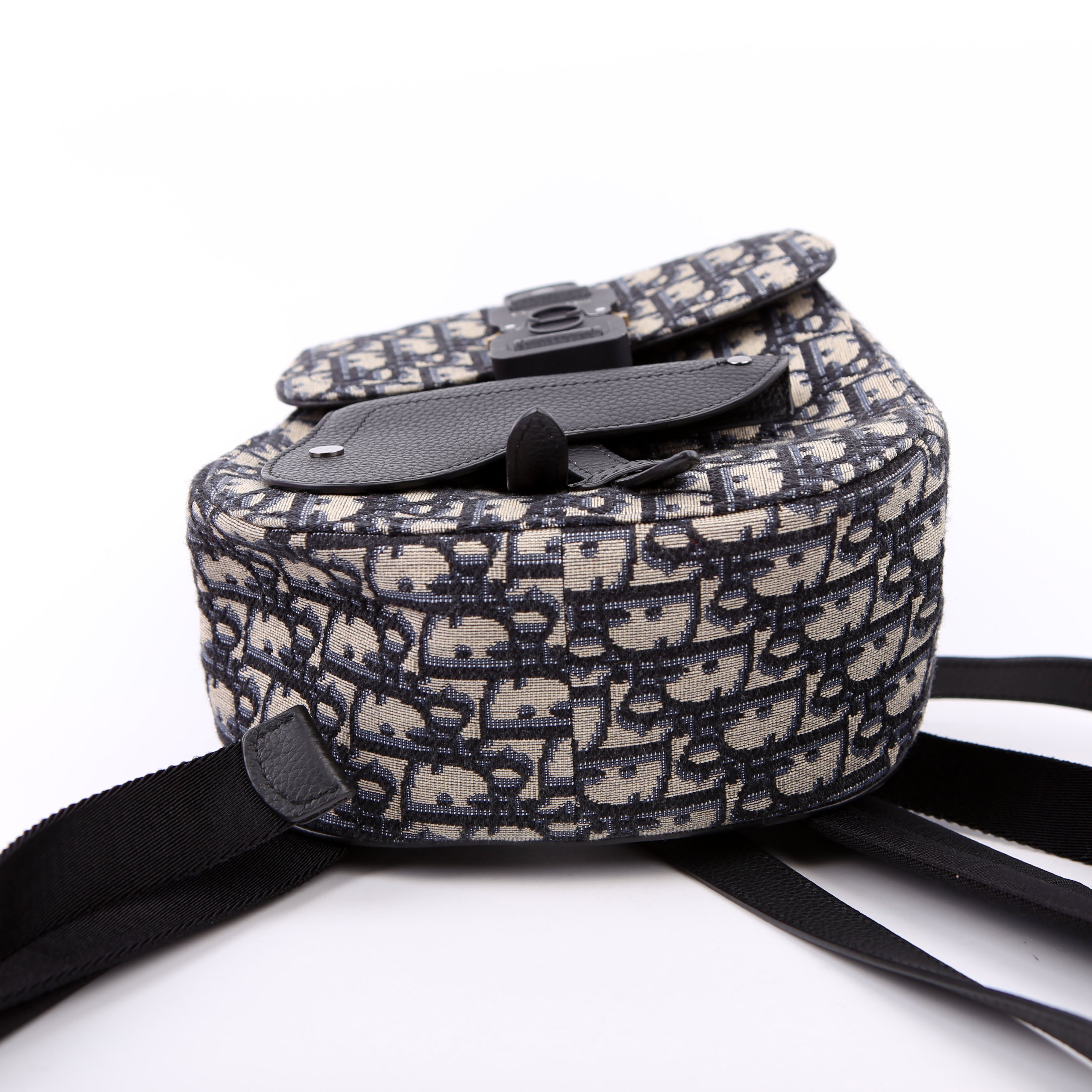 Christian Dior Saddle Backpack XS Oblique Blue