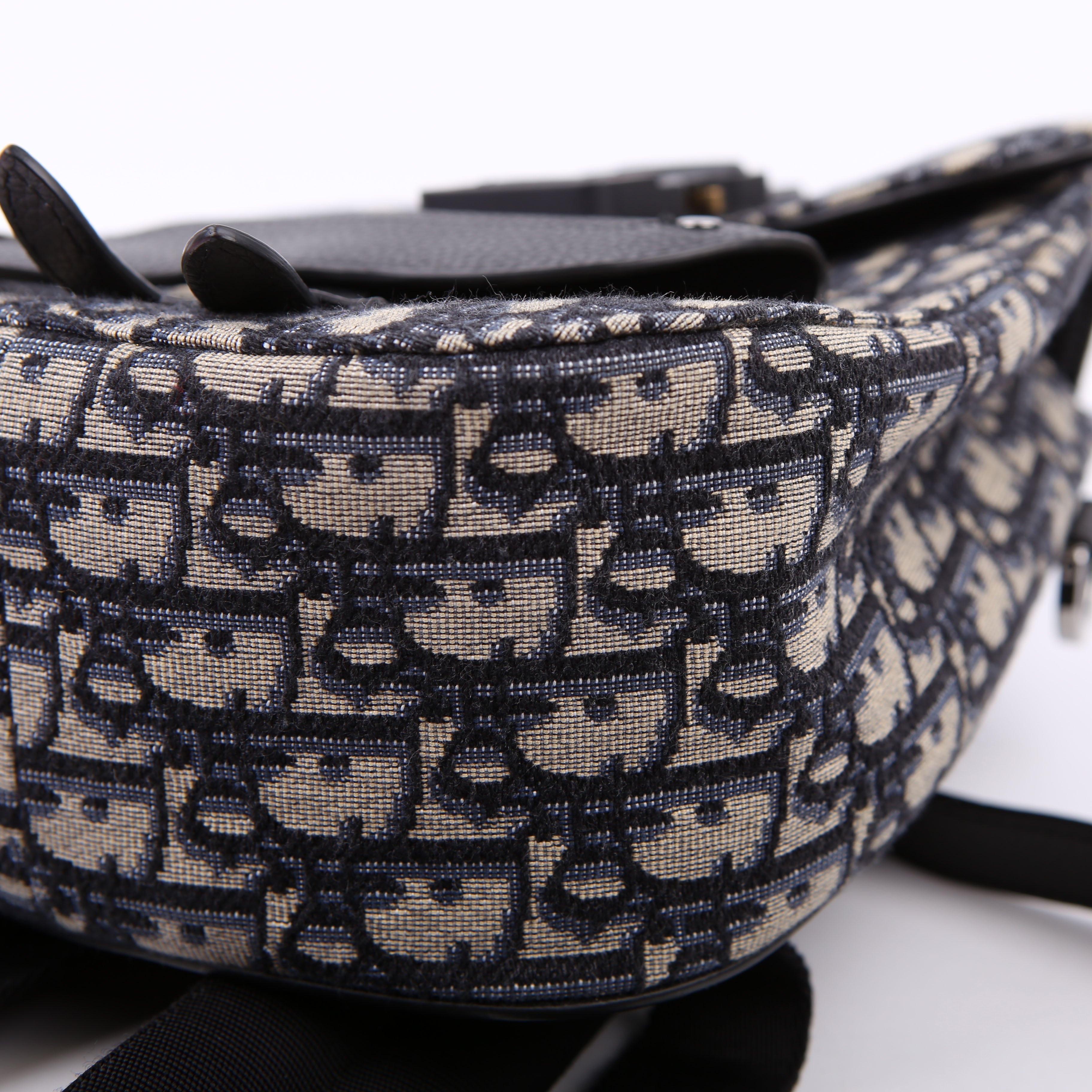 Christian Dior Saddle Backpack XS Oblique Blue