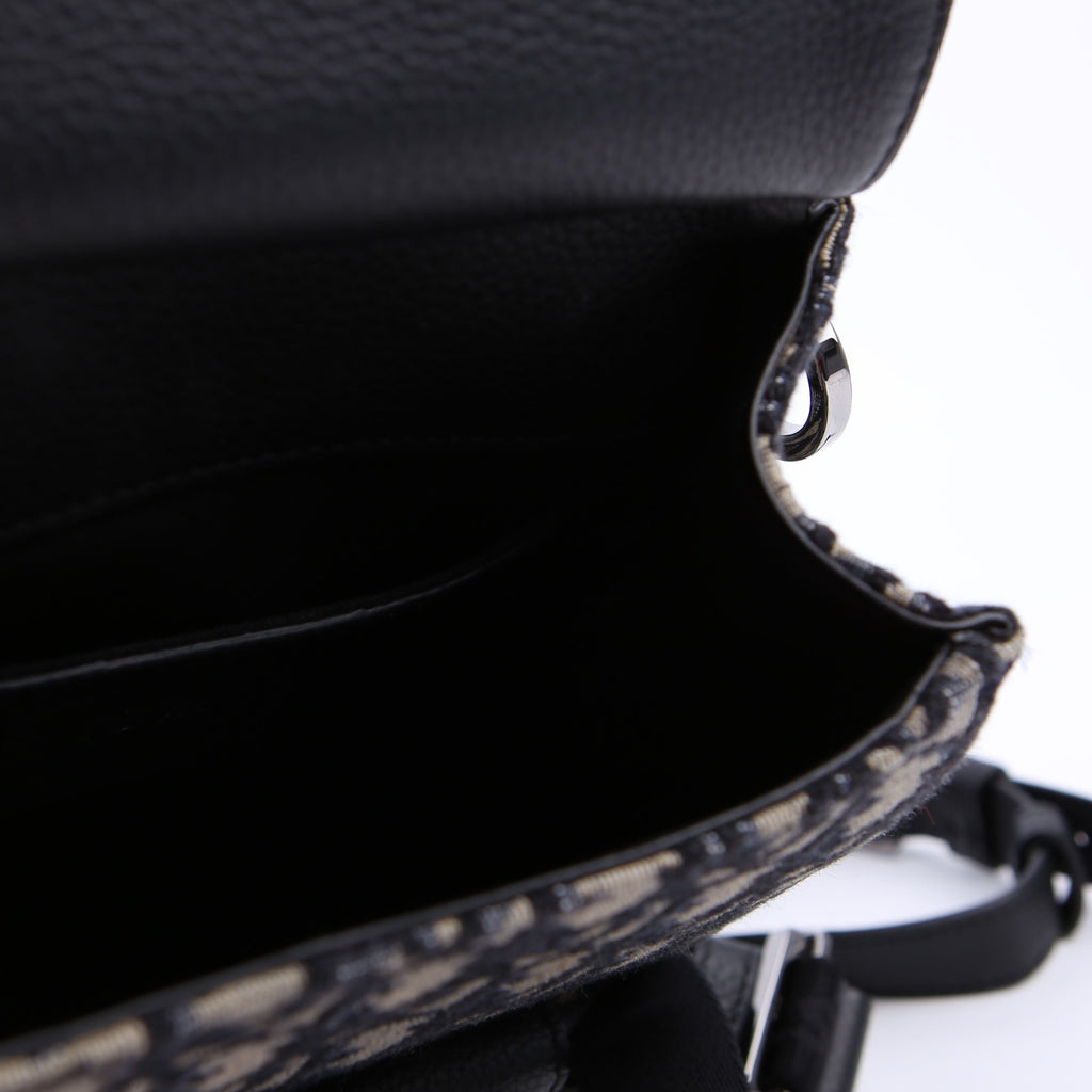 Christian Dior Saddle Backpack XS Oblique Blue