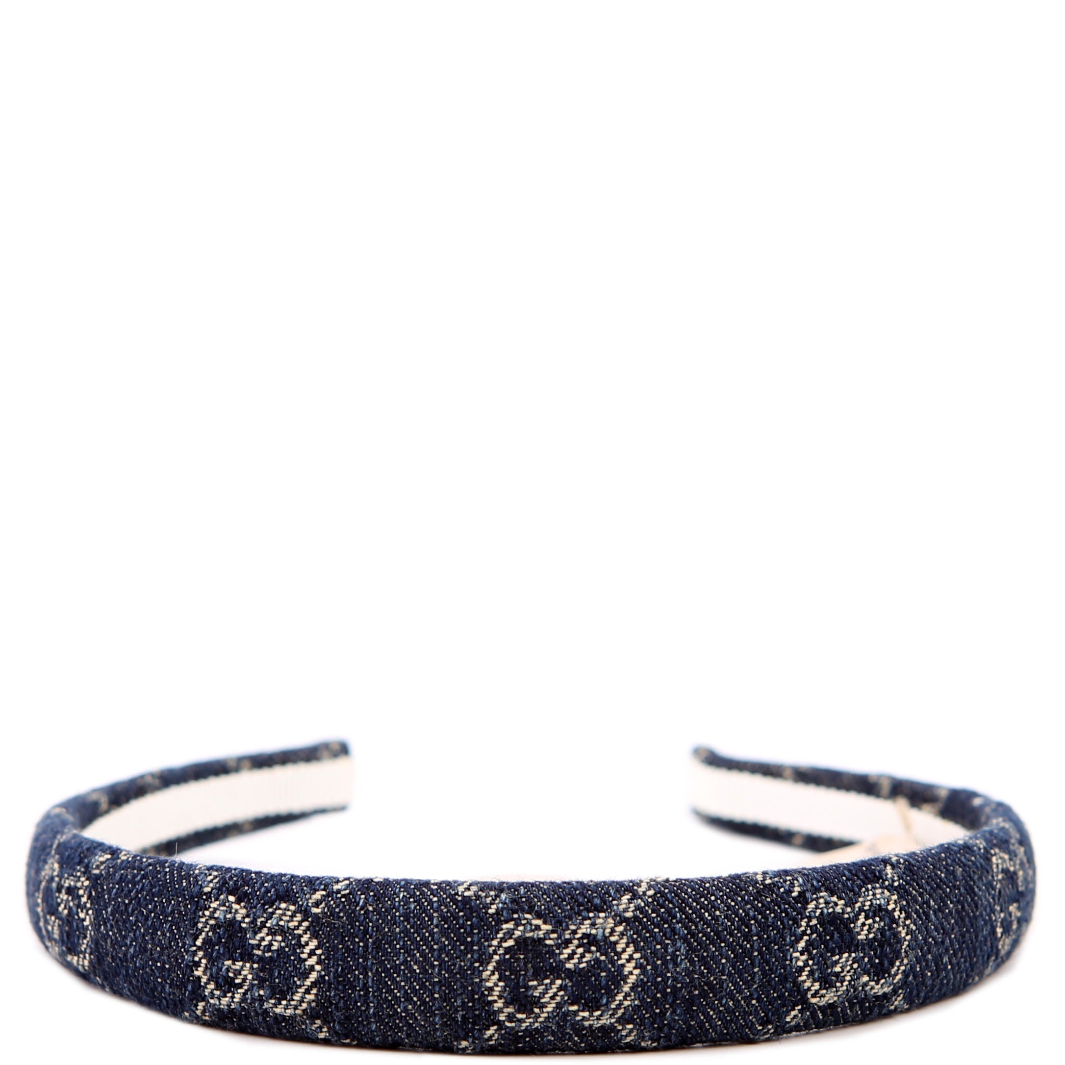 Gucci GG Denim Headband Navy