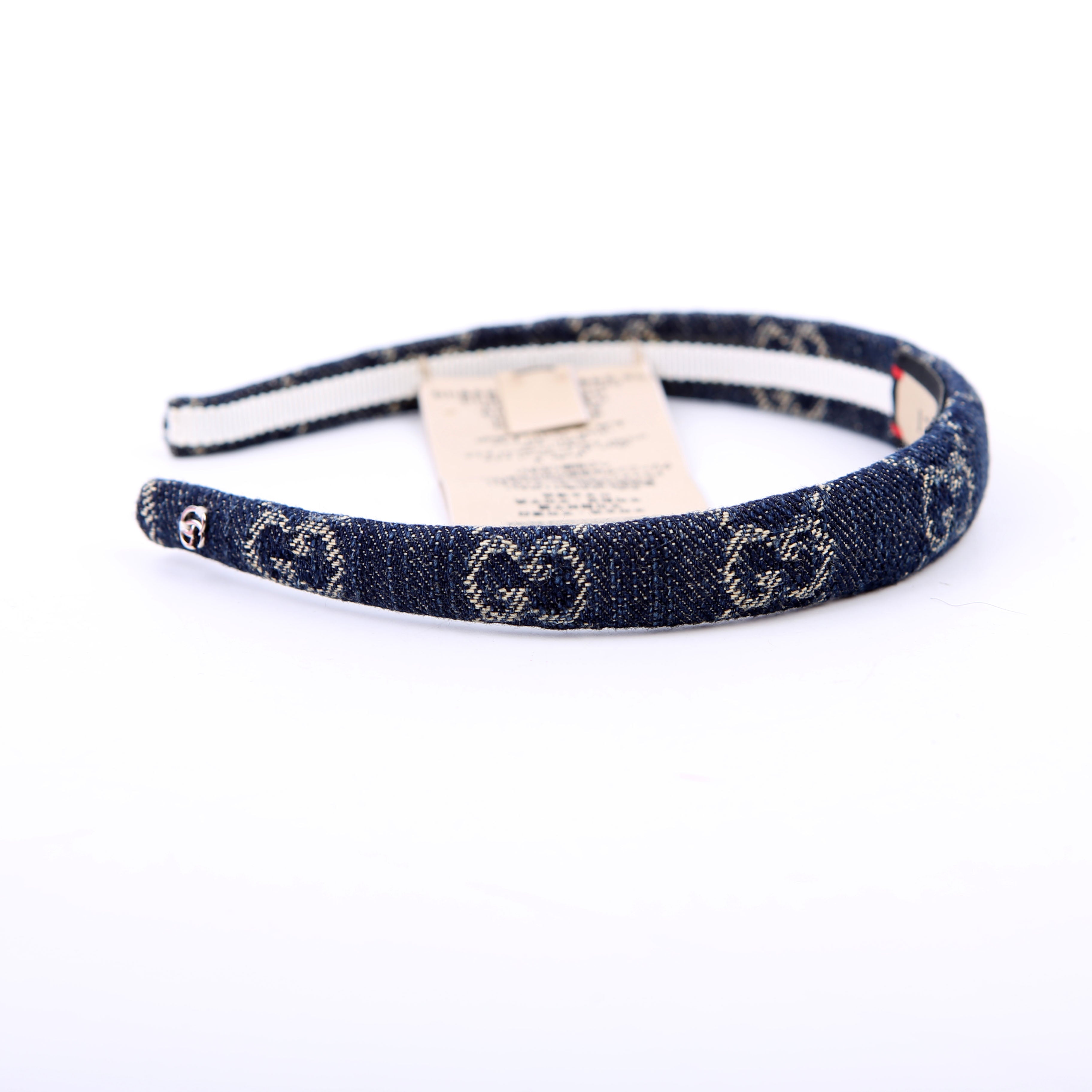 Gucci GG Denim Headband Navy