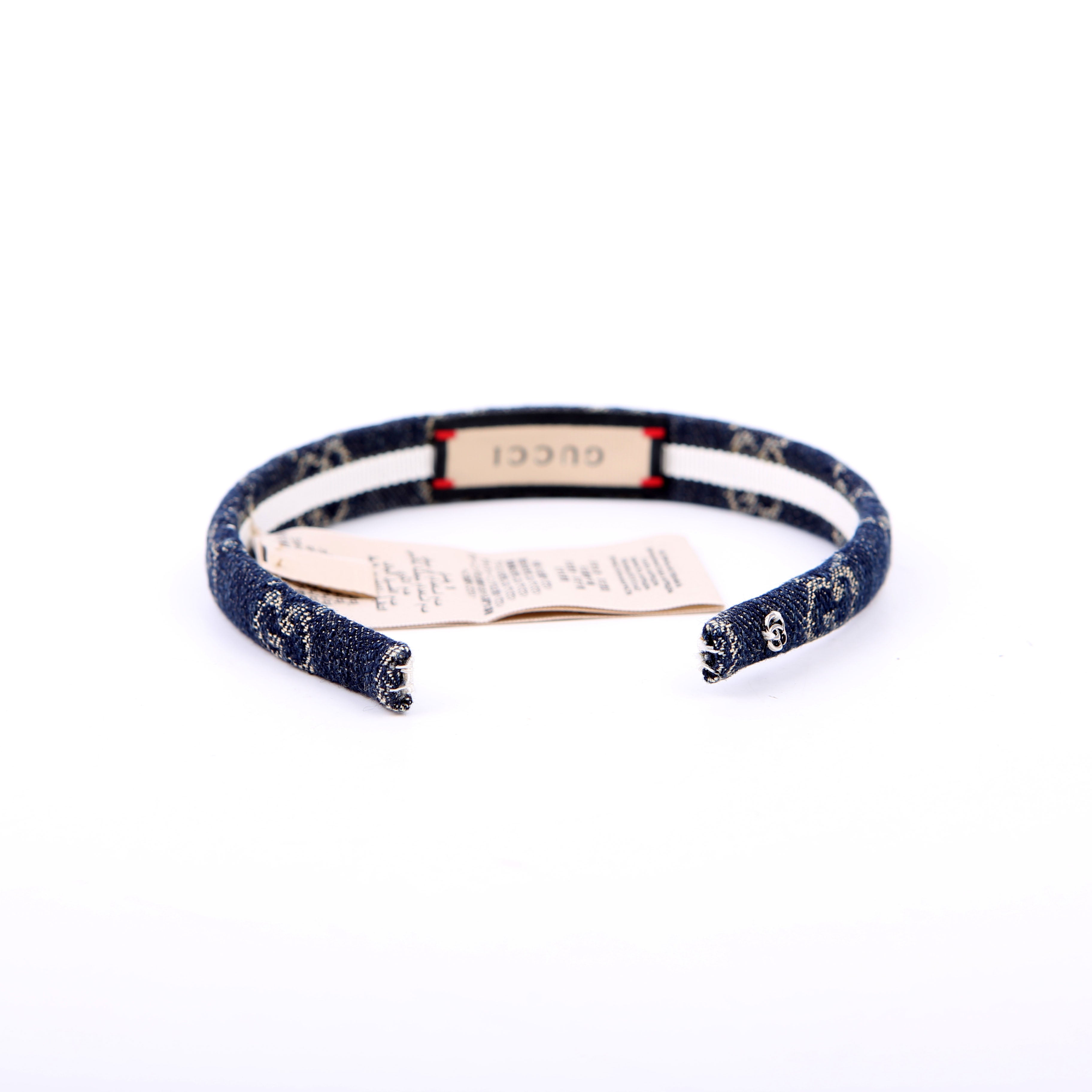 Gucci GG Denim Headband Navy
