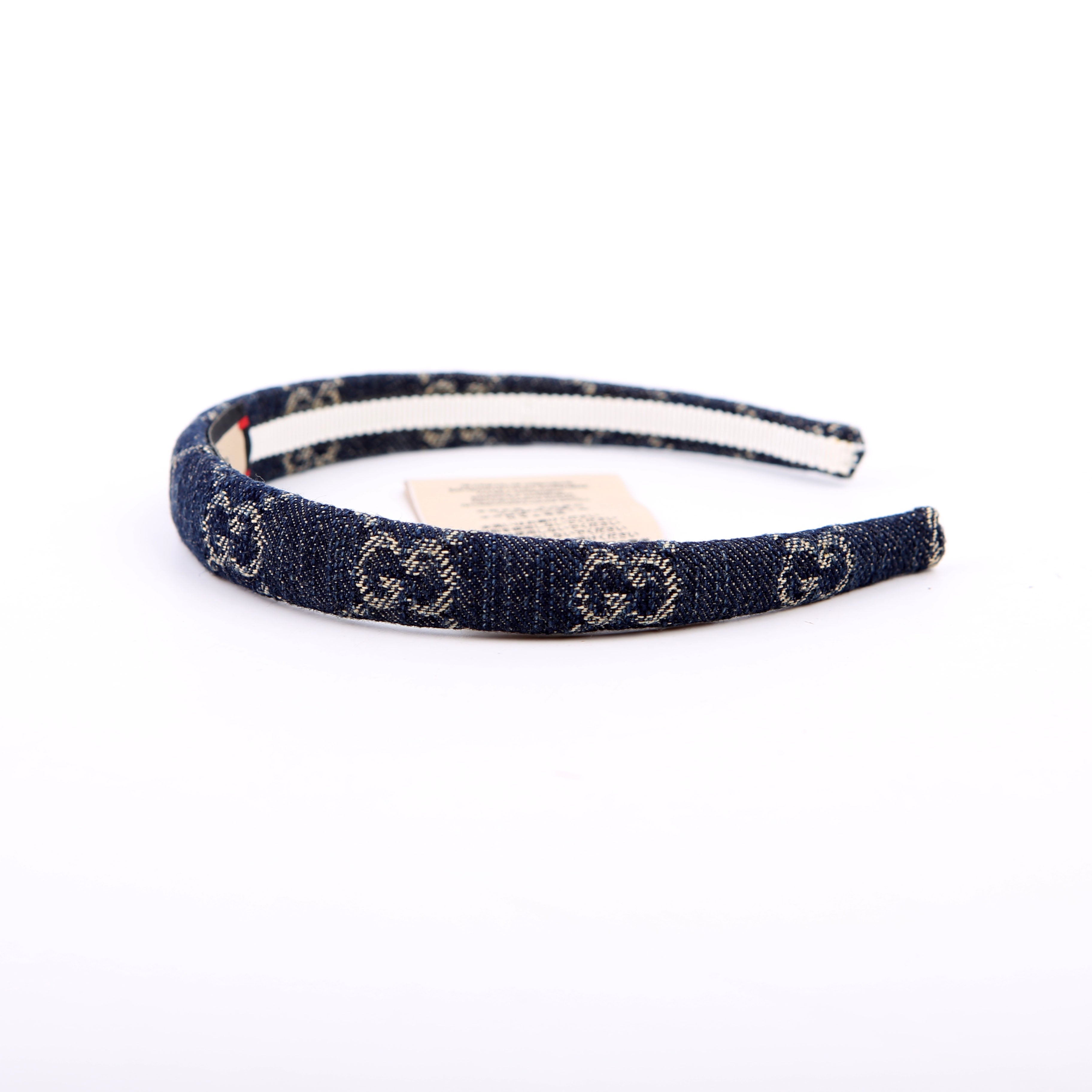 Gucci GG Denim Headband Navy