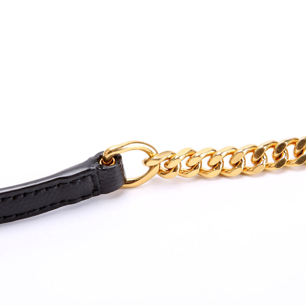 Saint Laurent Envelope Chain Wallet 393953 Black