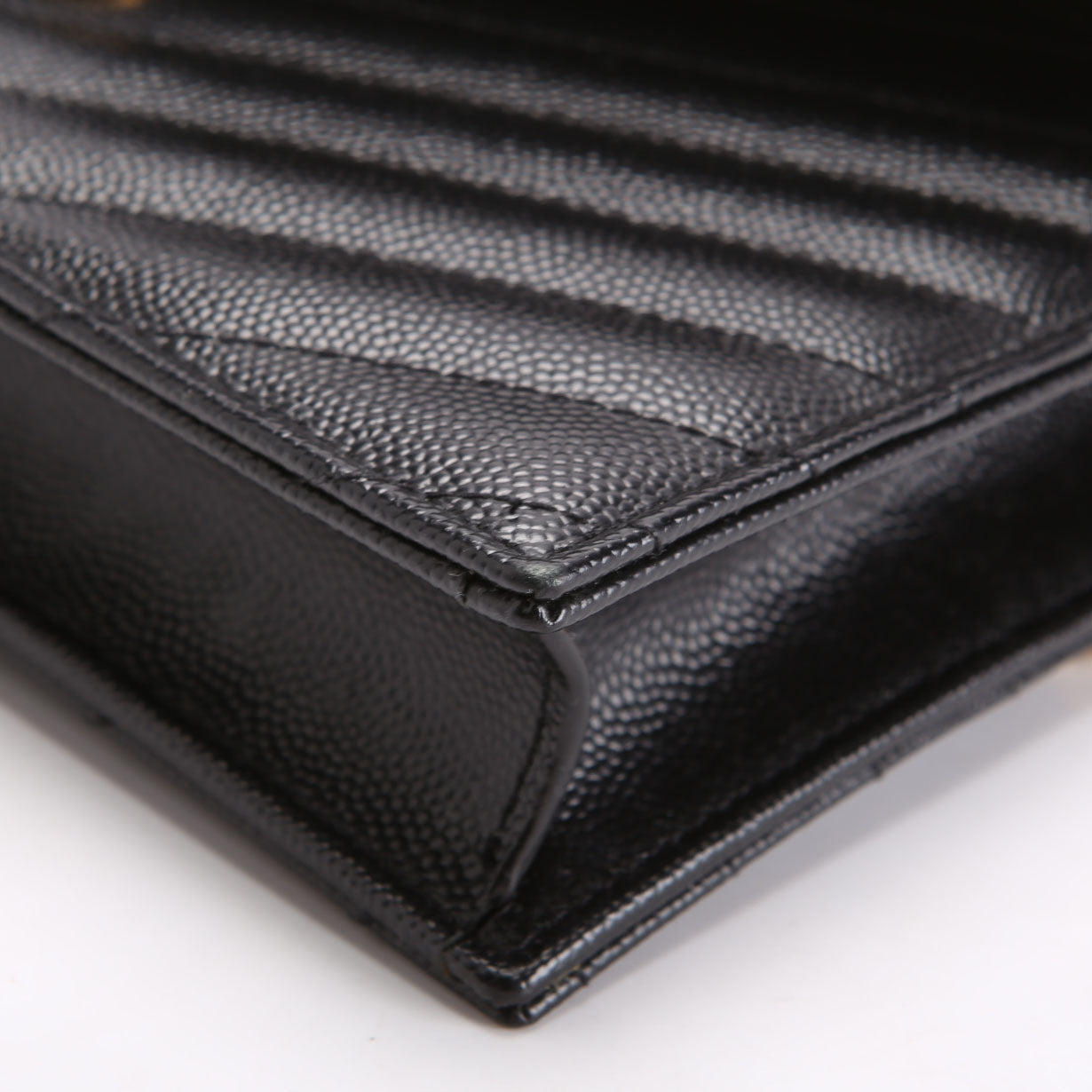 Saint Laurent Envelope Chain Wallet 393953 Black