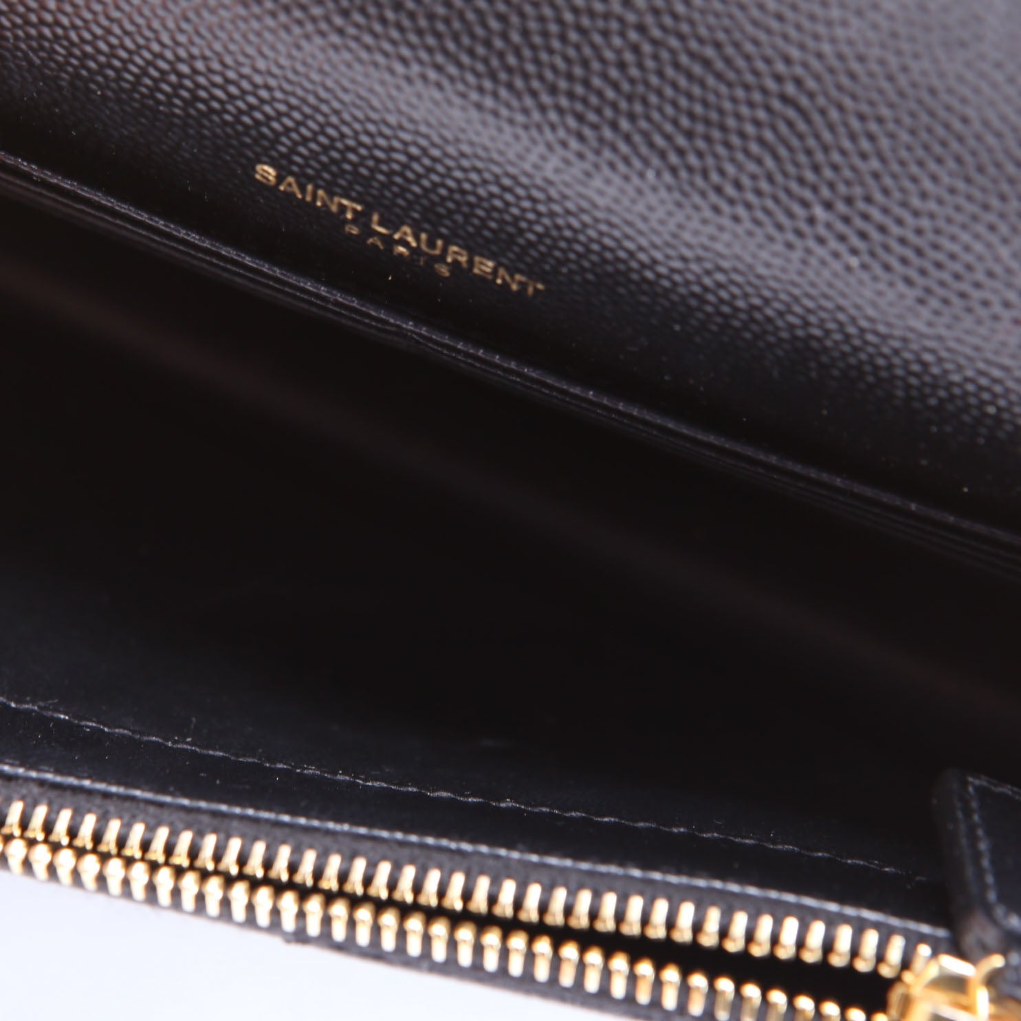 Saint Laurent Envelope Chain Wallet 393953 Black
