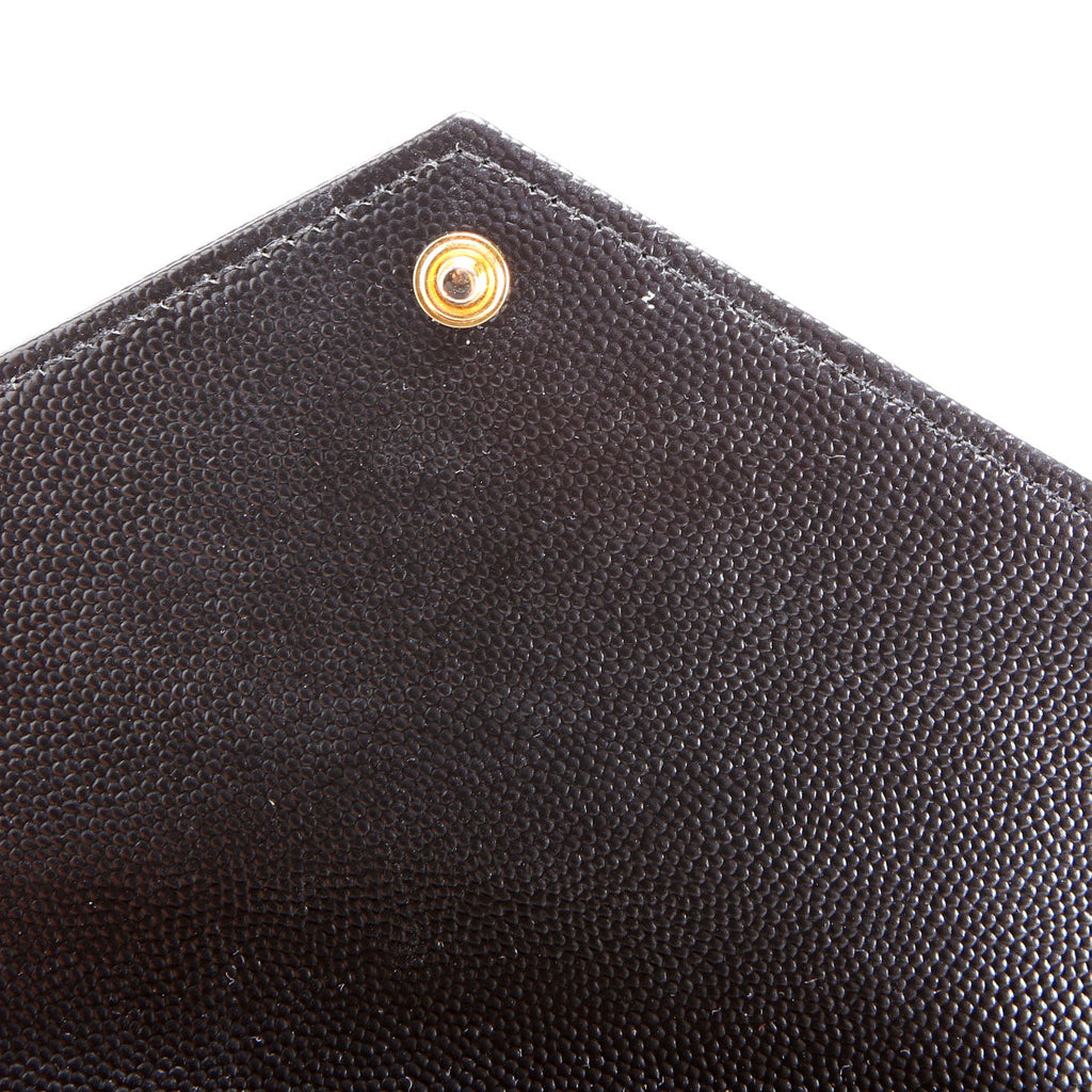Saint Laurent Envelope Chain Wallet 393953 Black