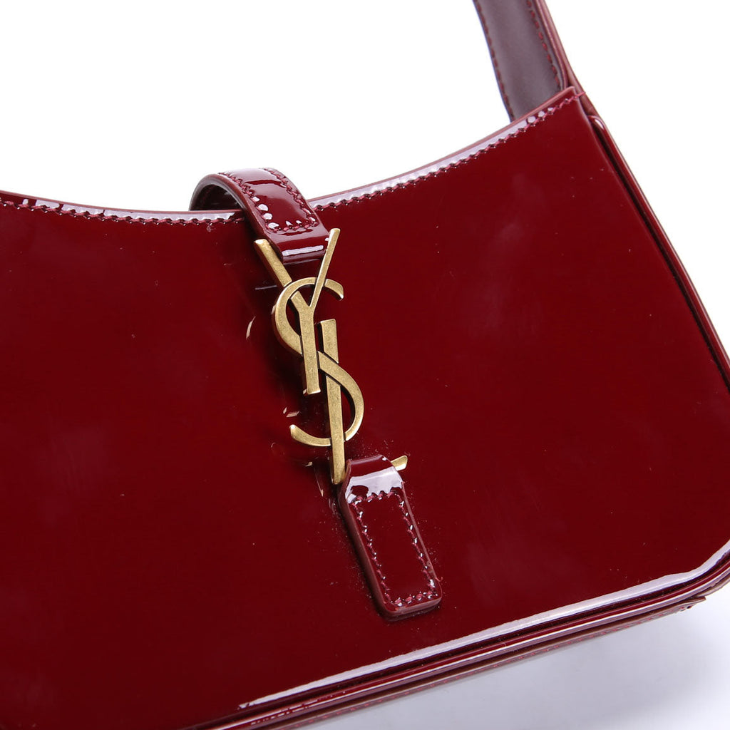 Saint Laurent 710318 Le 5 A 7 Mini Hobo Burgundy