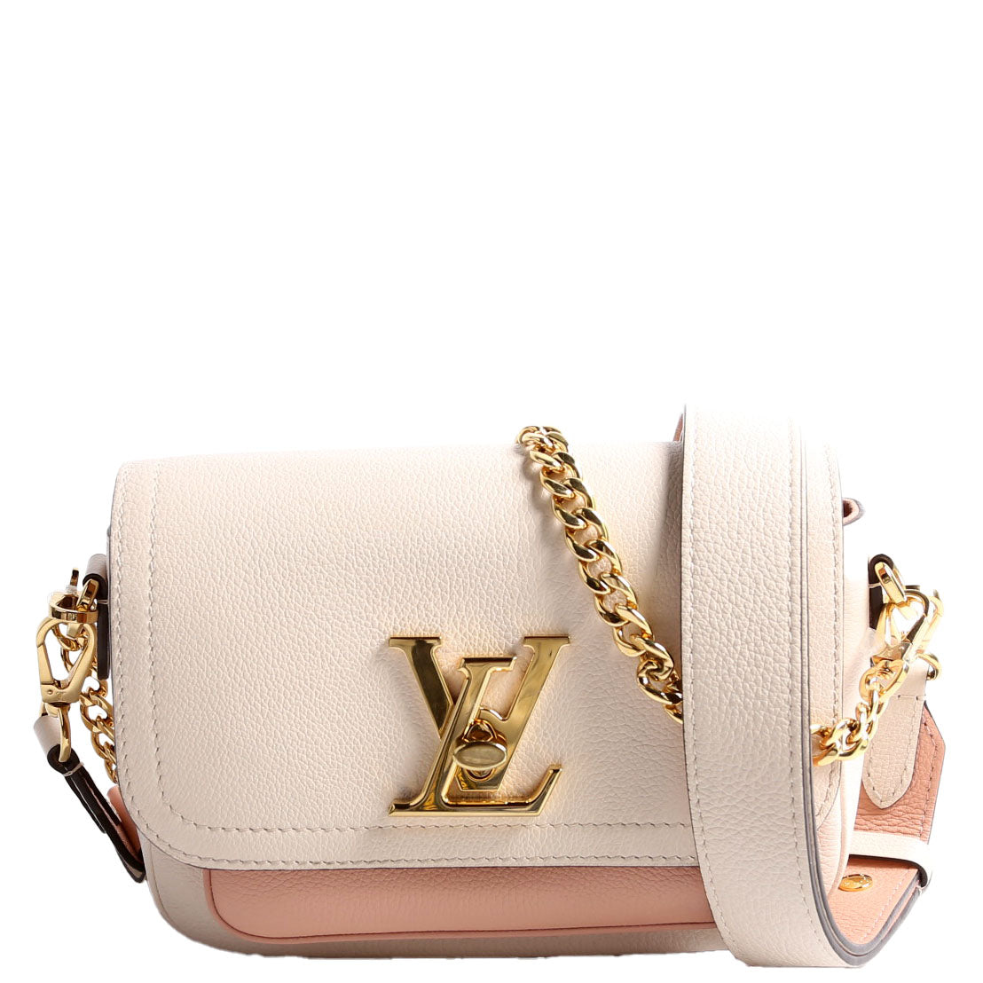 Louis Vuitton LockMe Tender Supple Calfskin Cream/Pink