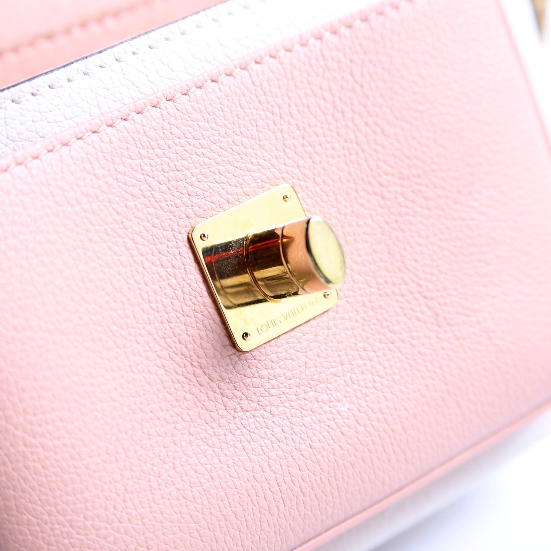 Louis Vuitton LockMe Tender Supple Calfskin Cream/Pink