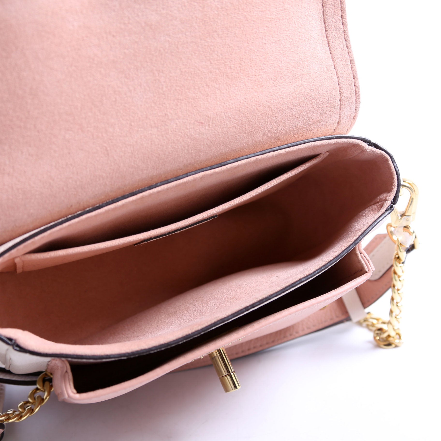 Louis Vuitton LockMe Tender Supple Calfskin Cream/Pink