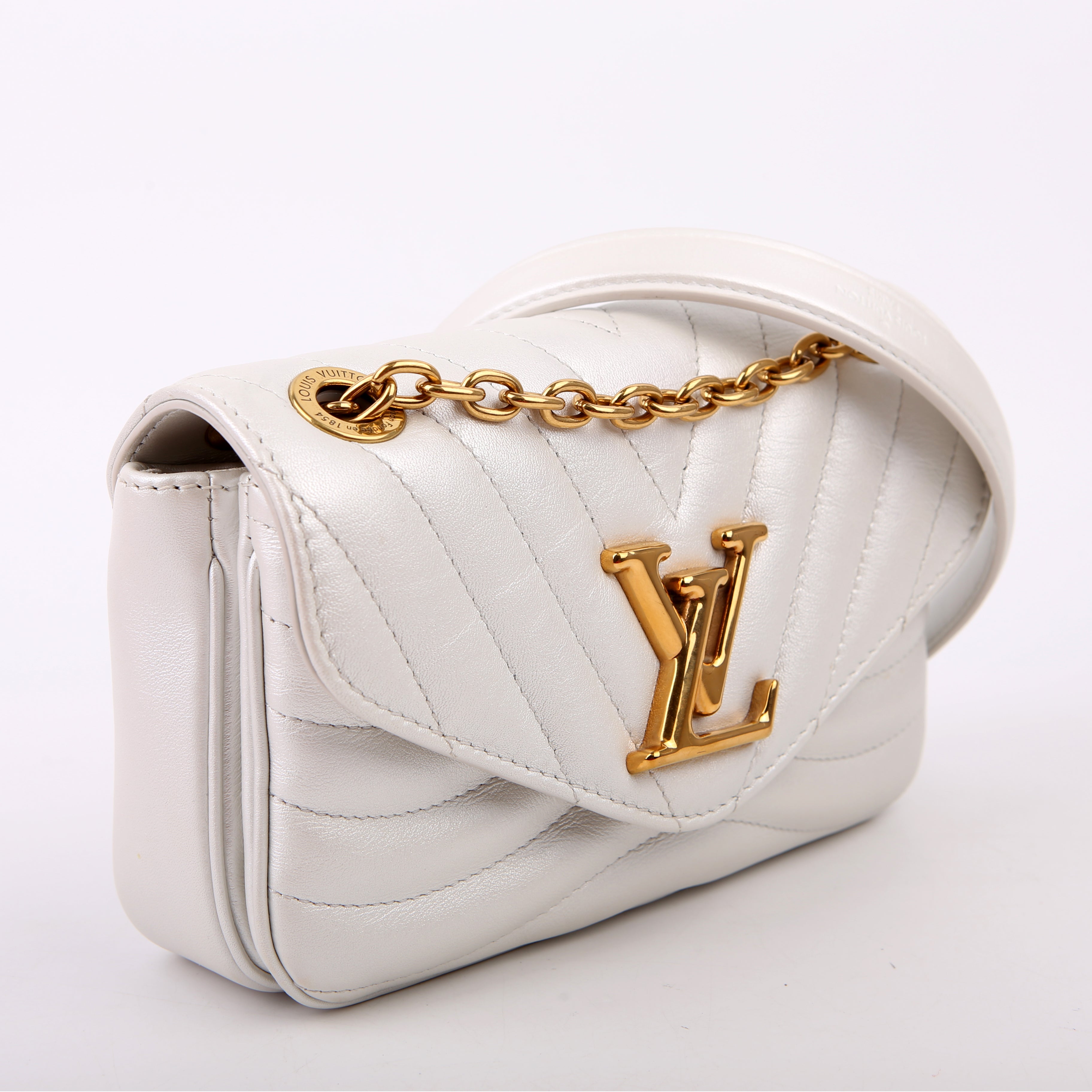 Louis Vuitton New Wave Chain Bag PM White