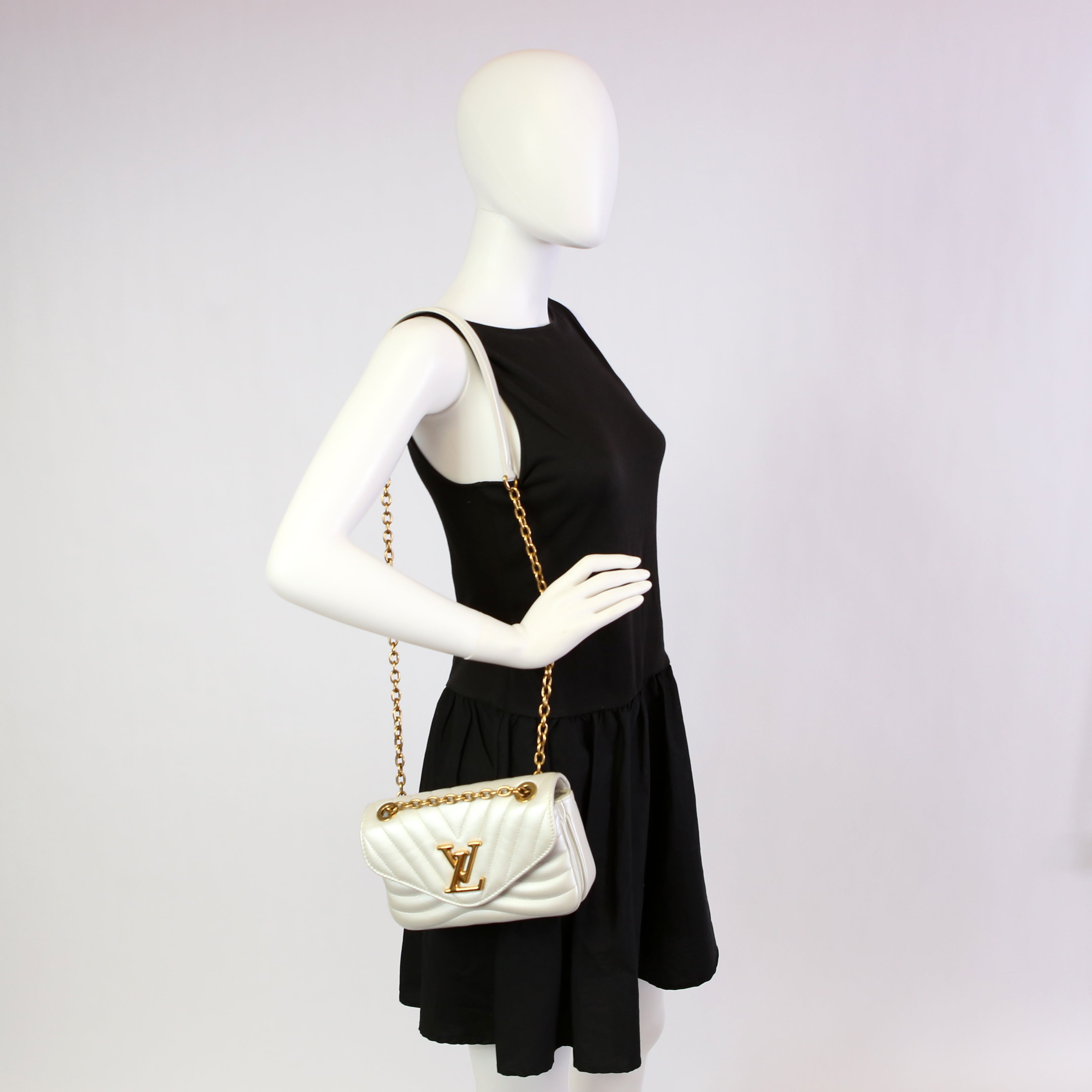 Louis Vuitton New Wave Chain Bag PM White