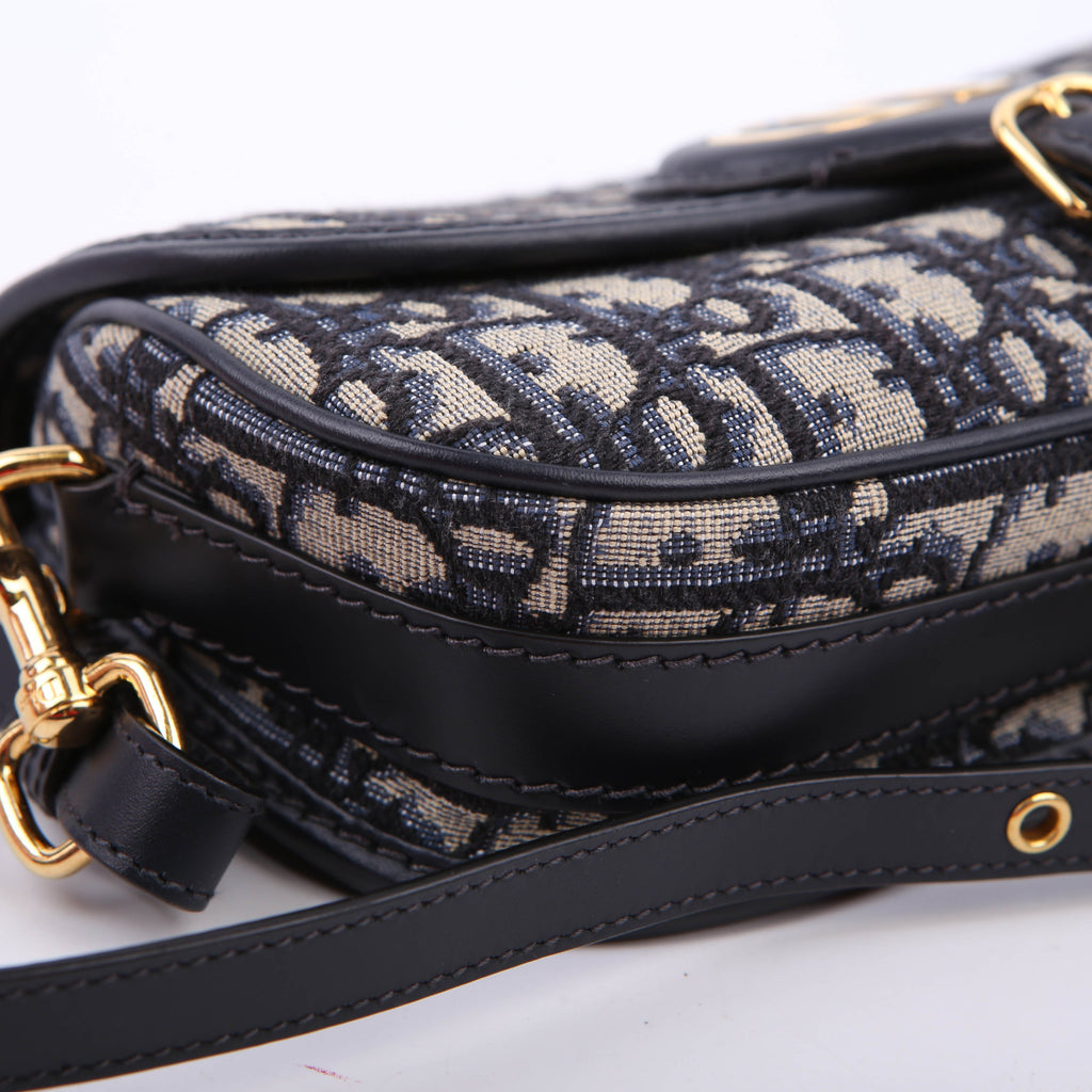 Christian Dior Bobby Bag East-West Oblique Blue