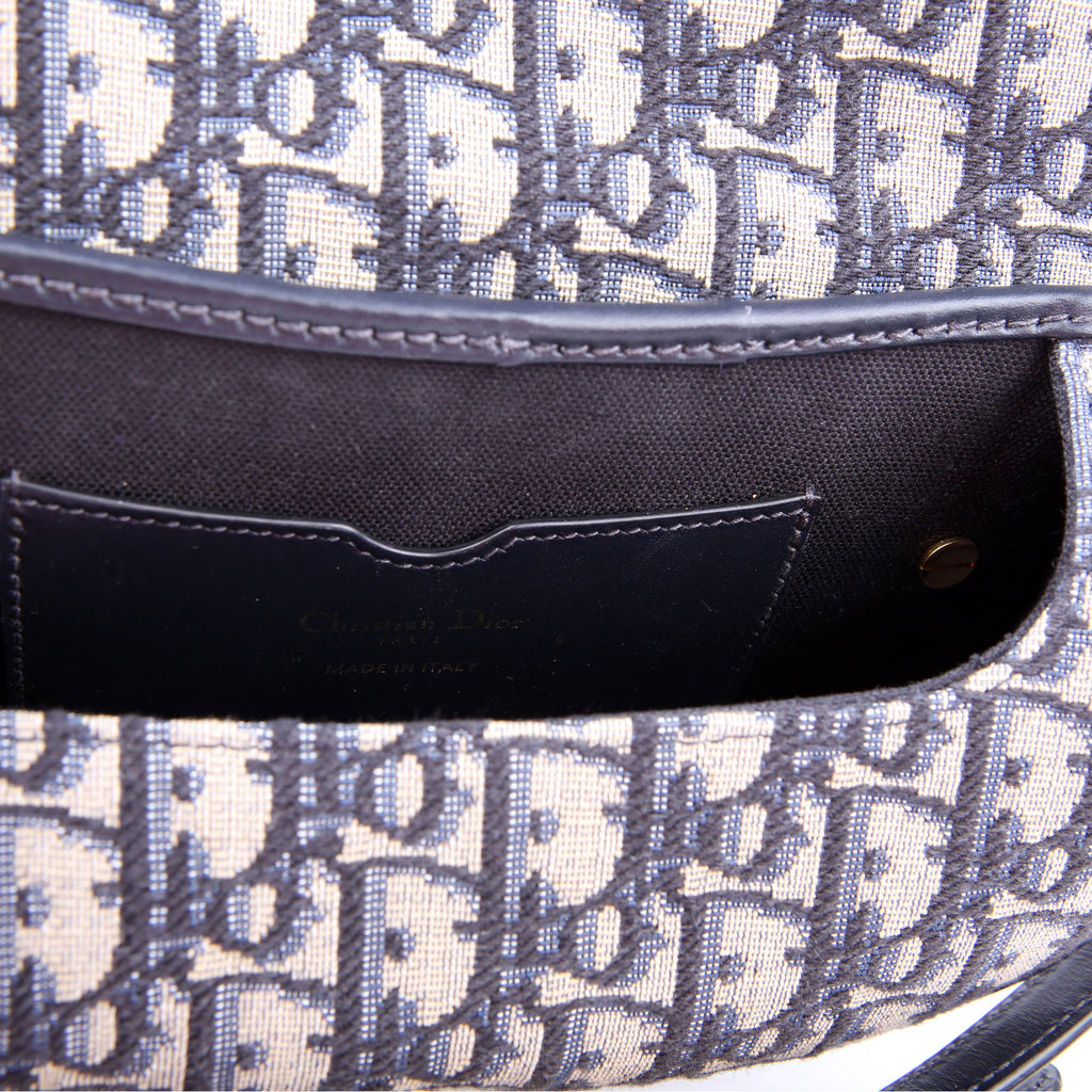 Christian Dior Bobby Bag East-West Oblique Blue
