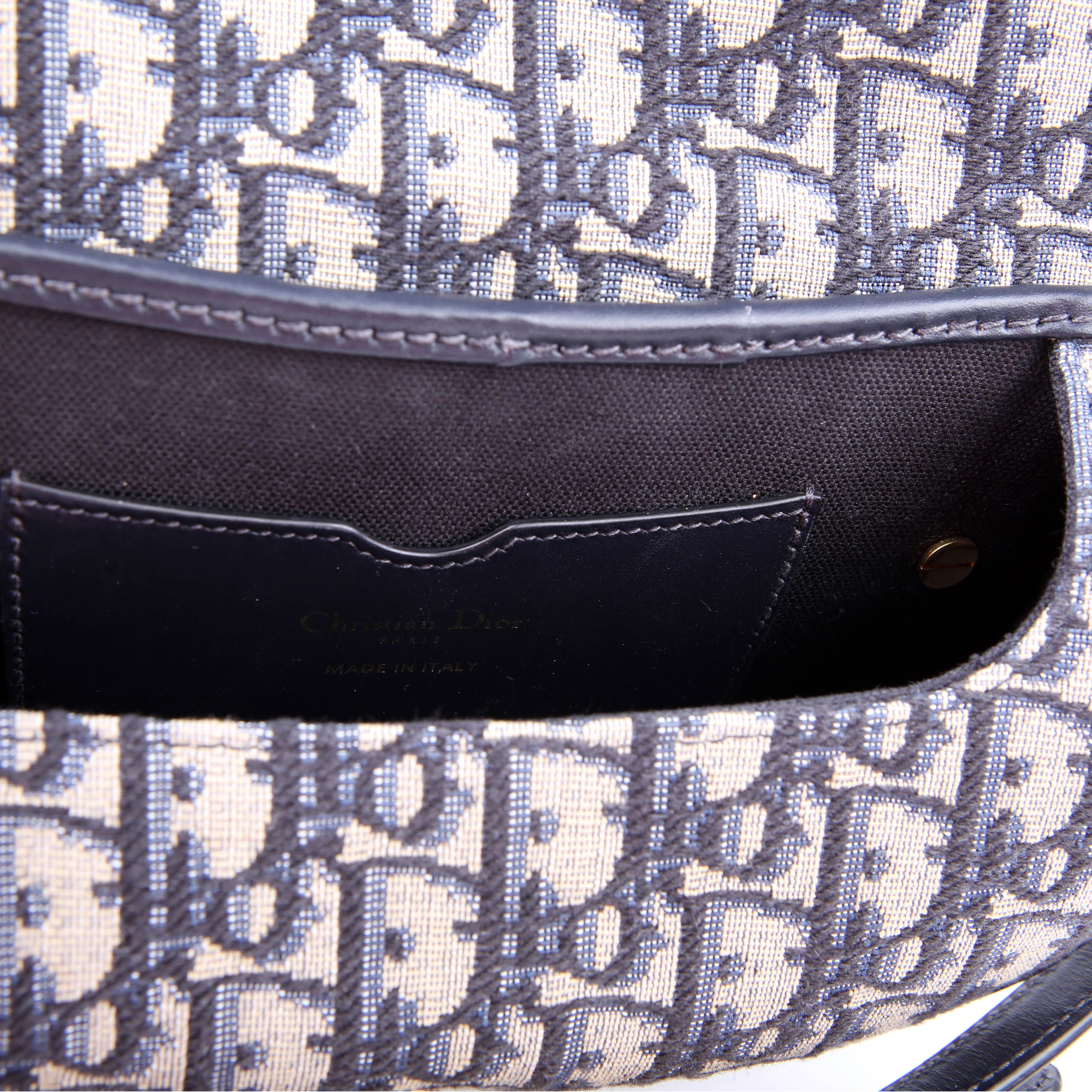 Christian Dior Bobby Bag East-West Oblique Blue