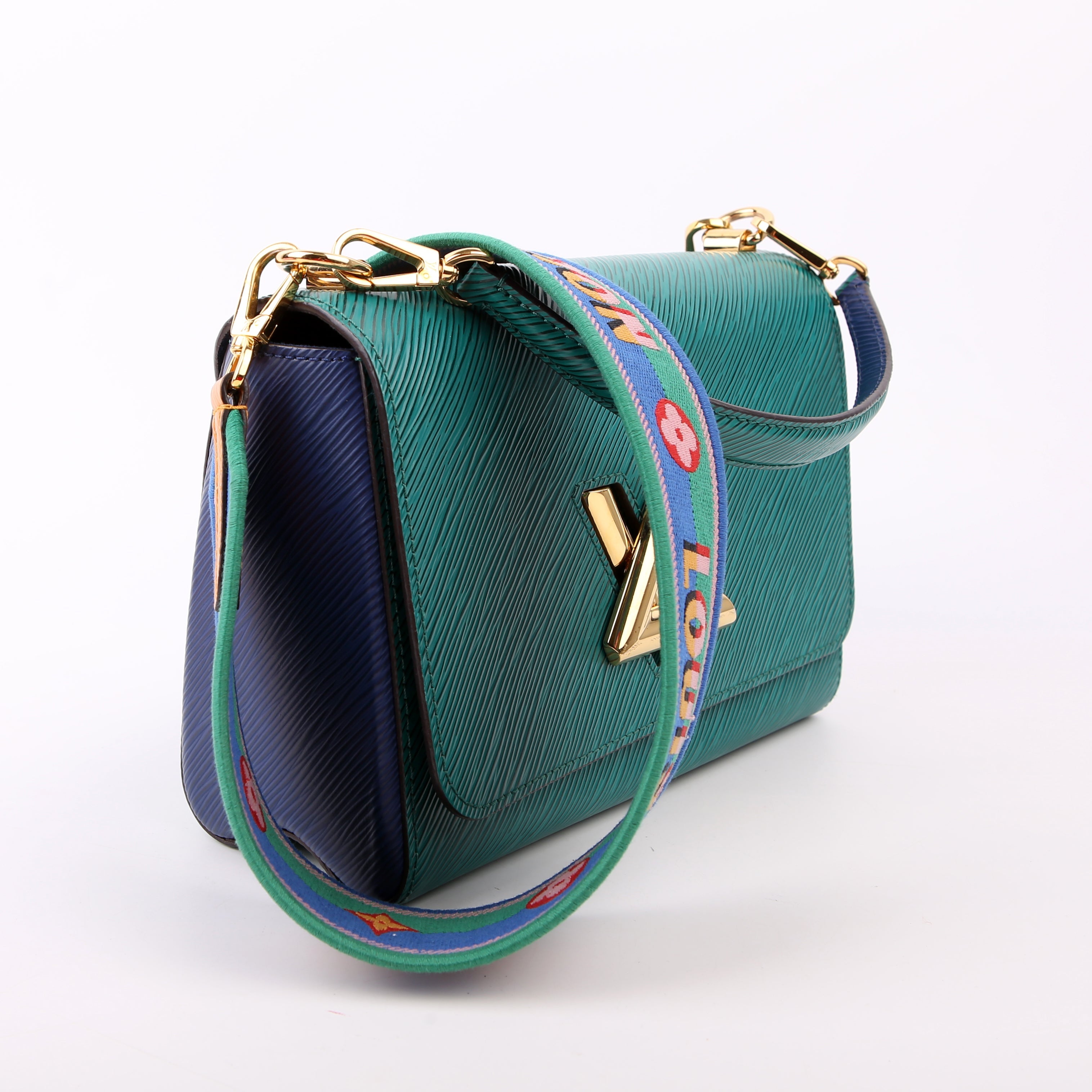 Louis Vuitton Twist MM Epi Newer Teal