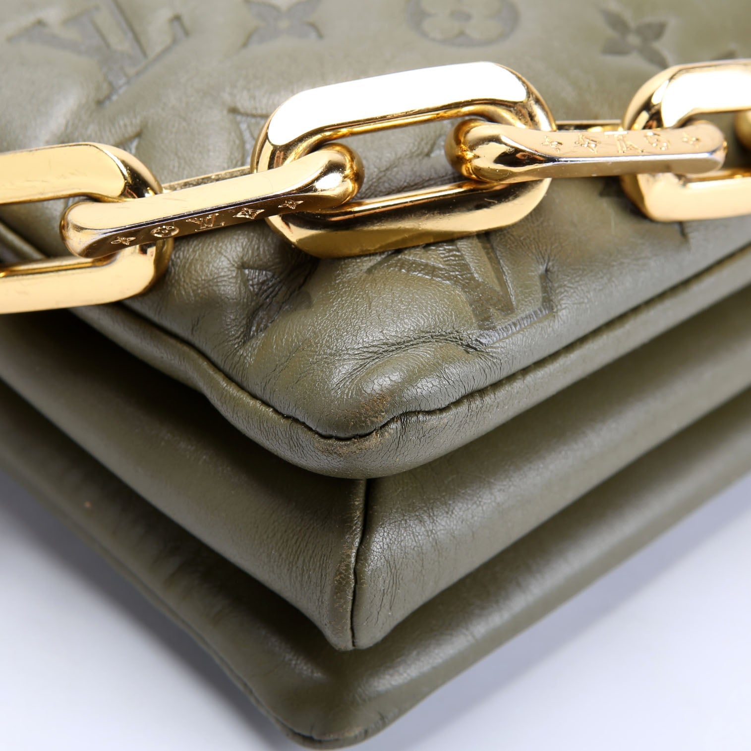 Louis Vuitton Coussin MM Lambskin Green