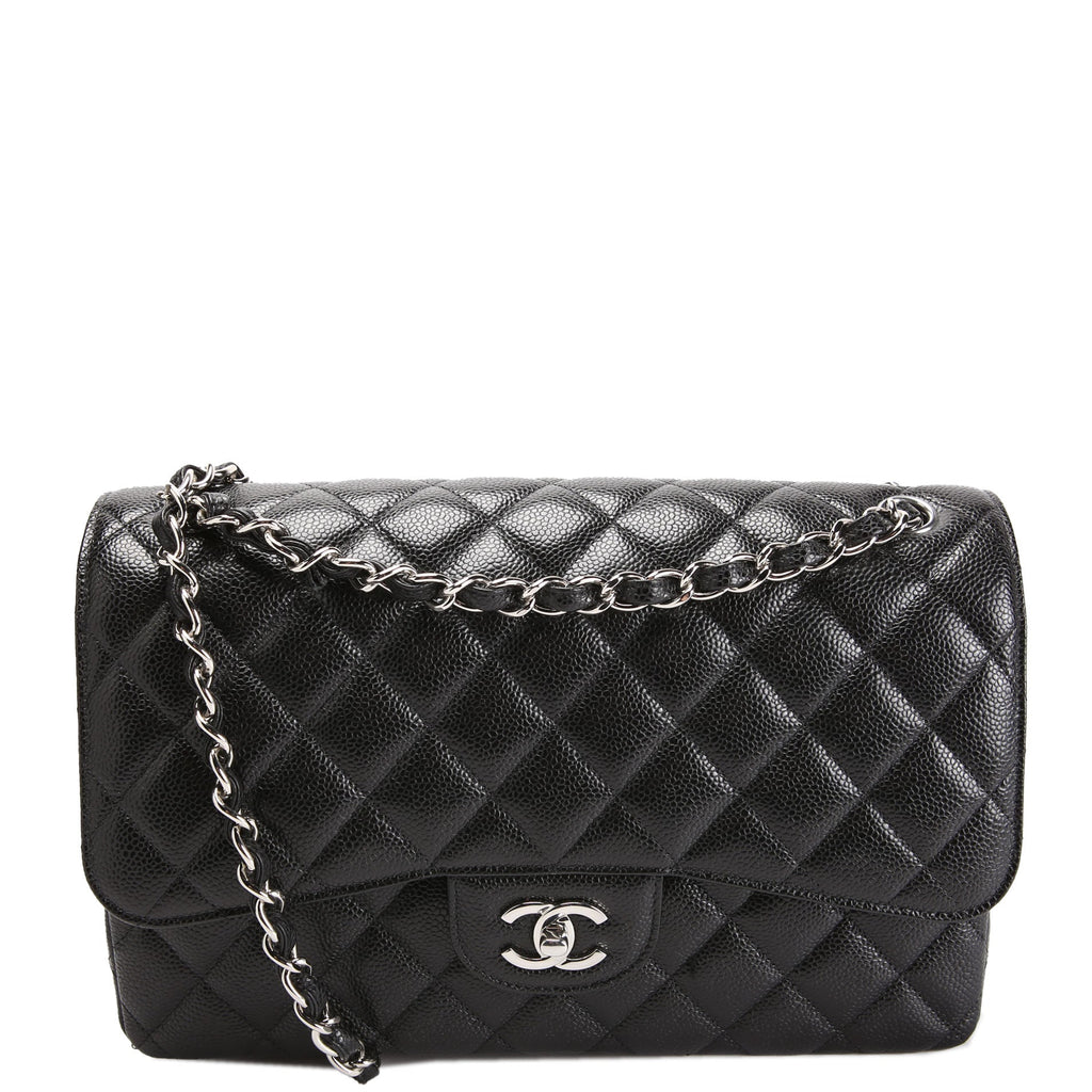 Chanel Classic Flap Jumbo Caviar RFID Black