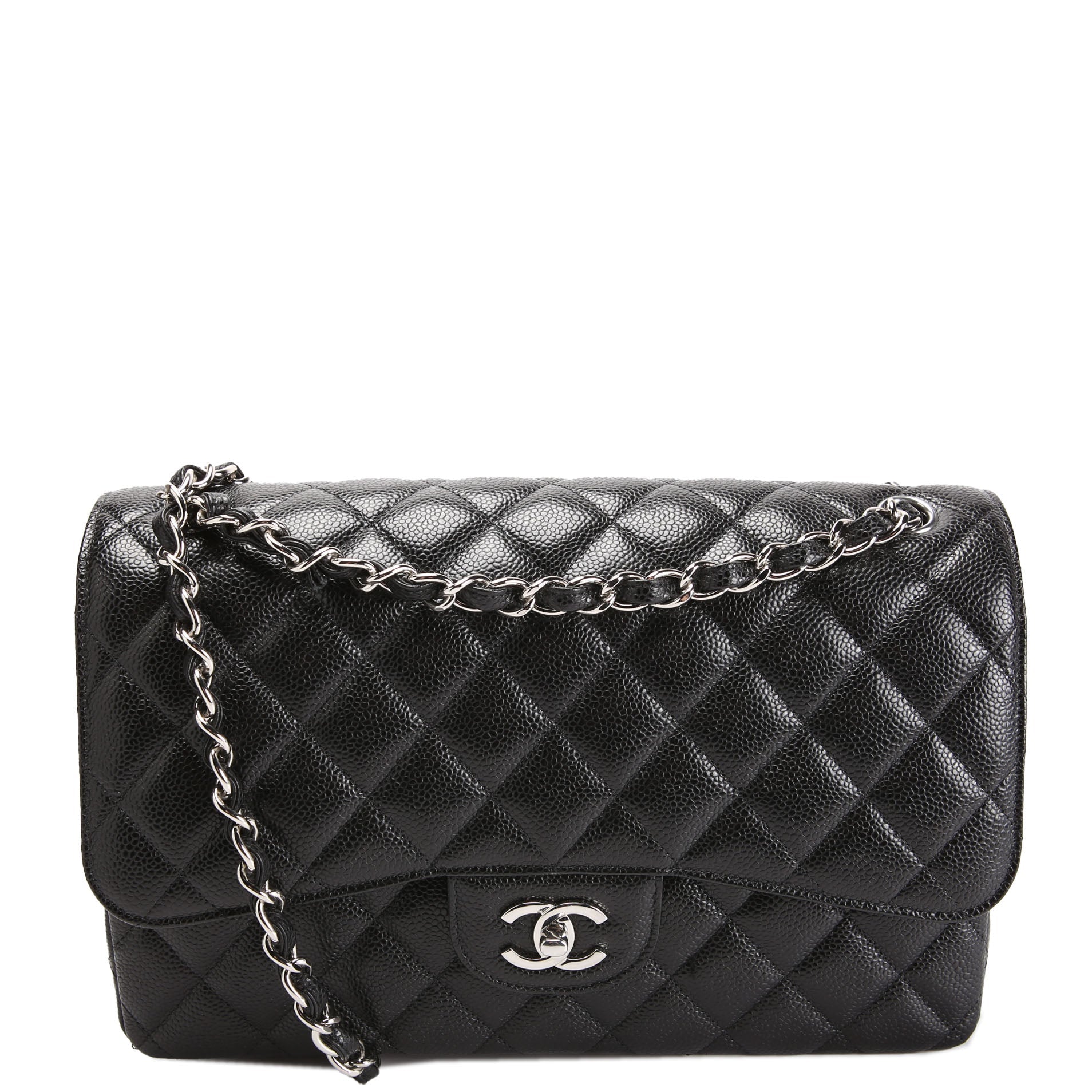Chanel Classic Flap Jumbo Caviar RFID Black