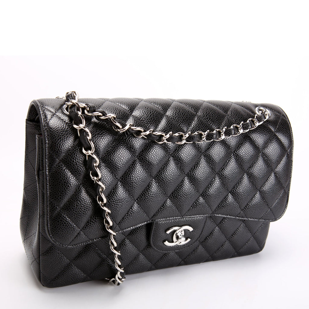 Chanel Classic Flap Jumbo Caviar RFID Black