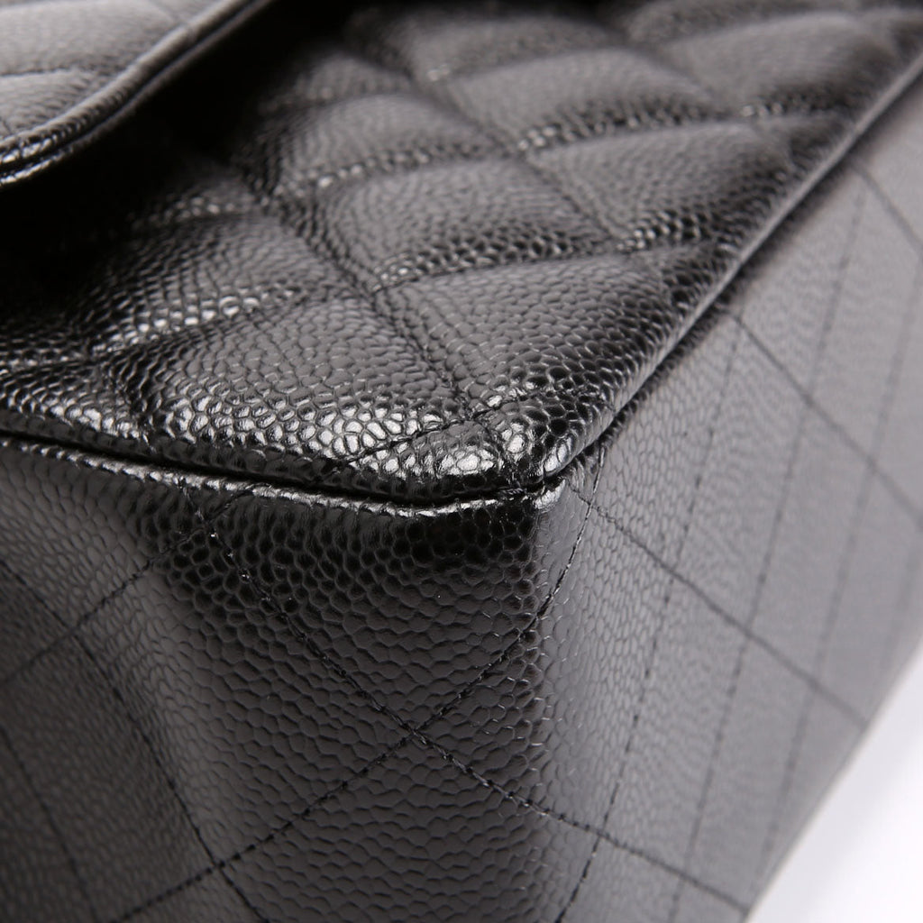 Chanel Classic Flap Jumbo Caviar RFID Black
